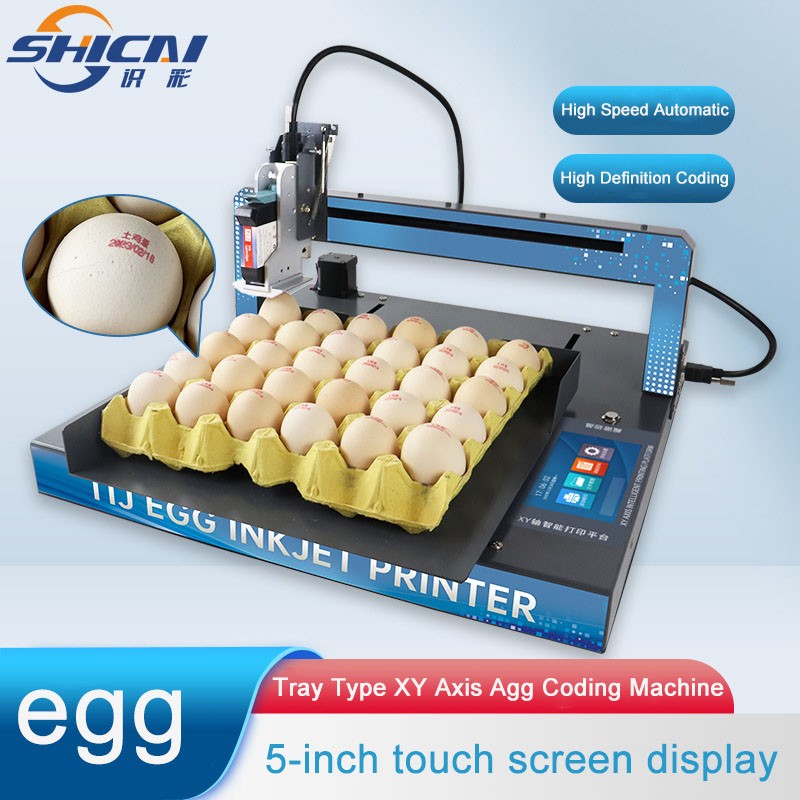 Hot selling egg inkjet printer prints text pattern logo food grade egg red onegg