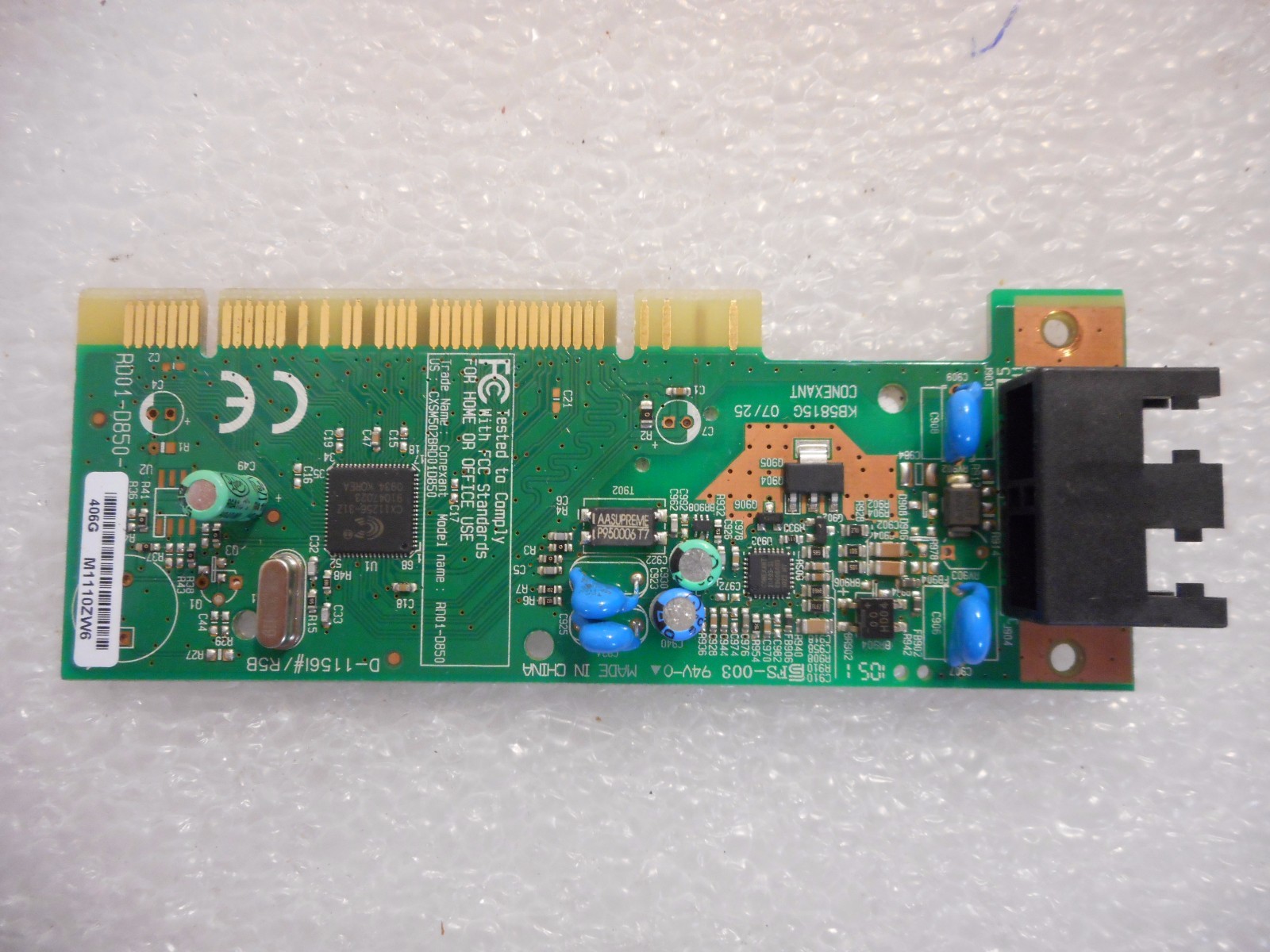 Dell Conexant 56K Low Profile PCI Modem RD01-D850 FF959 CN-0FF959