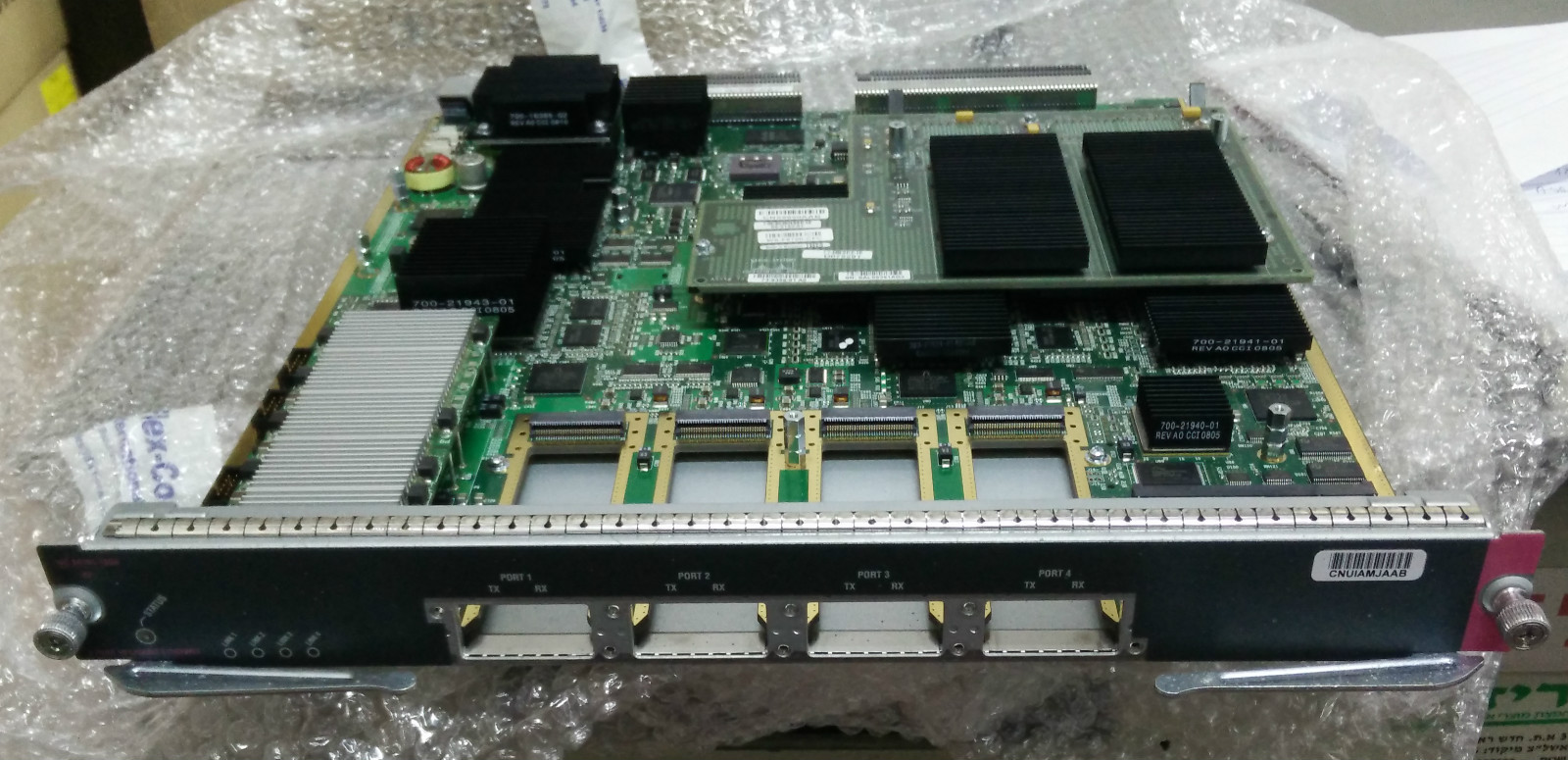 Cisco Systems WS-X6704-10GE-3B 4-Port 10-Gigabit Module w/ WS-F6700-CFC