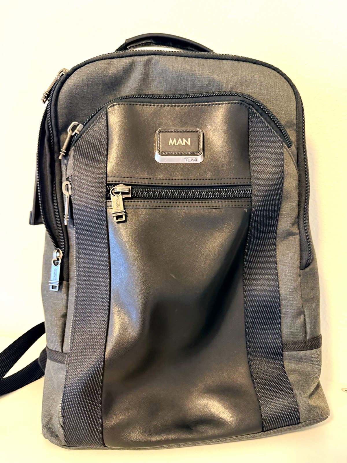 TUMI Alpha Bravo 15 in Laptop Backpack Nylon Padded Black/Gray 232682GT3