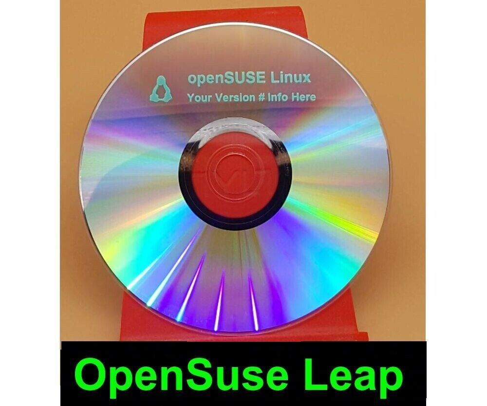 OpenSUSE Leap Install DVD CD 64bit (all versions) - LTS OS Installation Disc USA