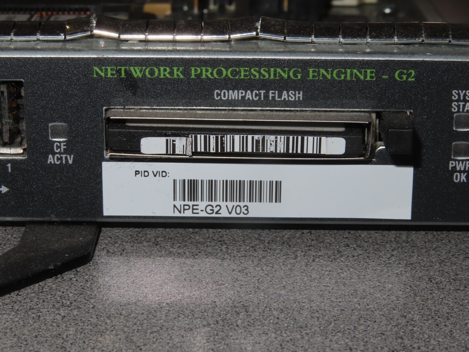 Cisco NPE-G2 V03 1GB DRAM Network Processing Engine