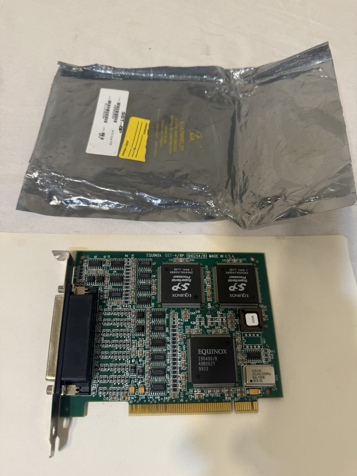 Equinox SST-4/8P 910254/B P/N 950255 PCI Multiport Serial I/O Adapter