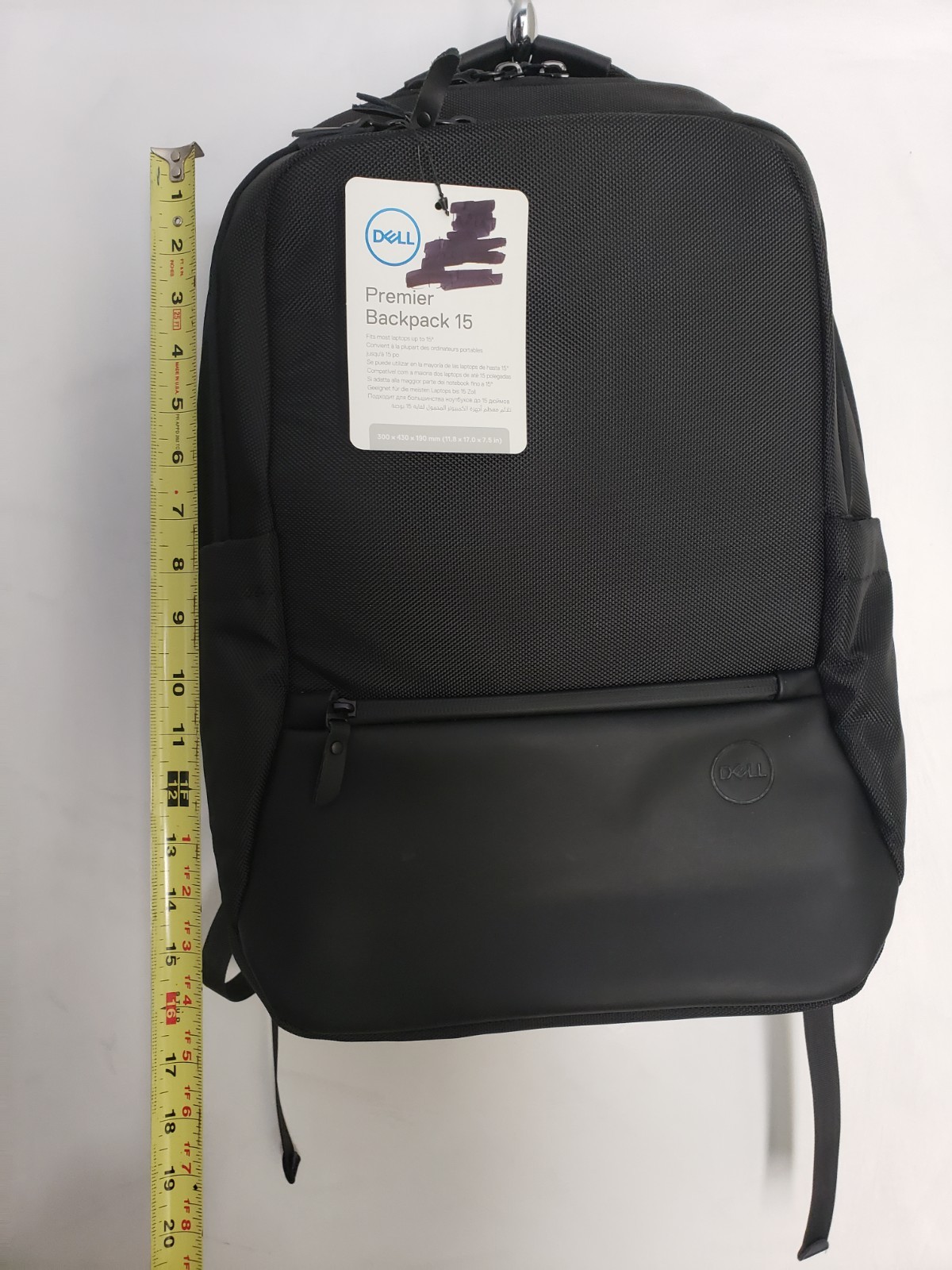 Dell Premier Backpack 15 Black Fits Up To 15" Laptop Multiple Pockets NEW