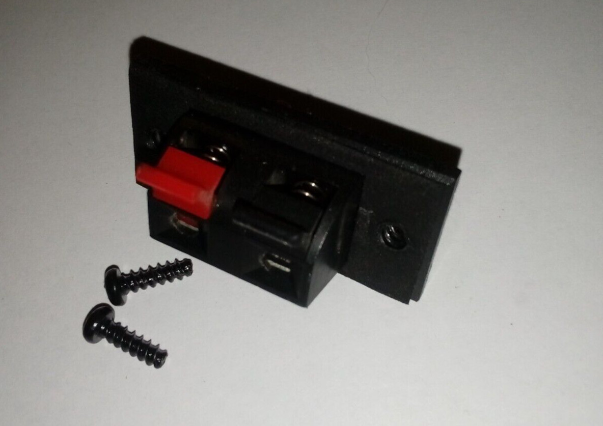 Logitech Z-5500 Replacement Satellite Speaker Wire Terminal+ Screws OEM Parts