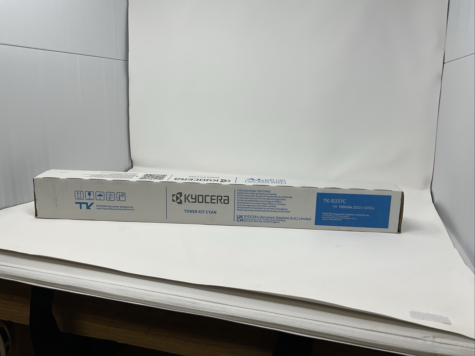 Kyocera TK-8337C Cyan Toner Kit. New, Sealed