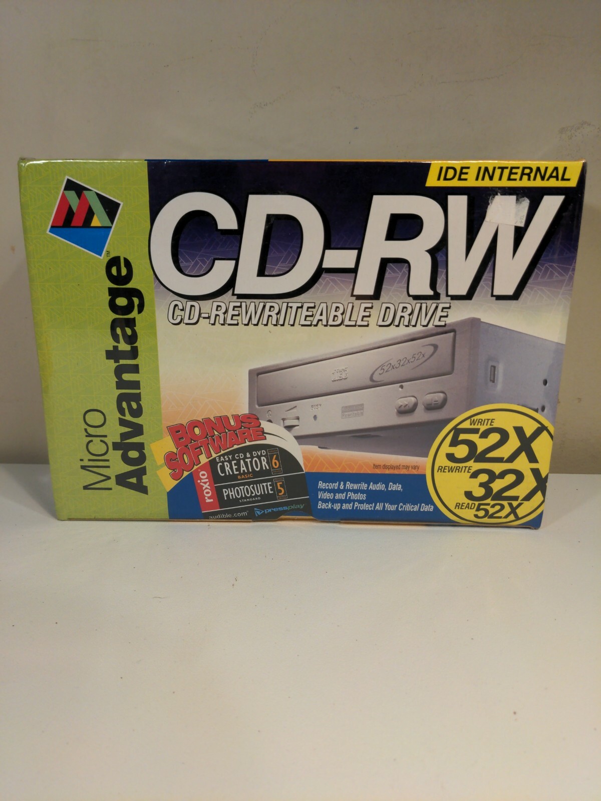 Micro Advantage 52x32x52x CD-RW Rewriteable Drive E-IDE * NEW In Box