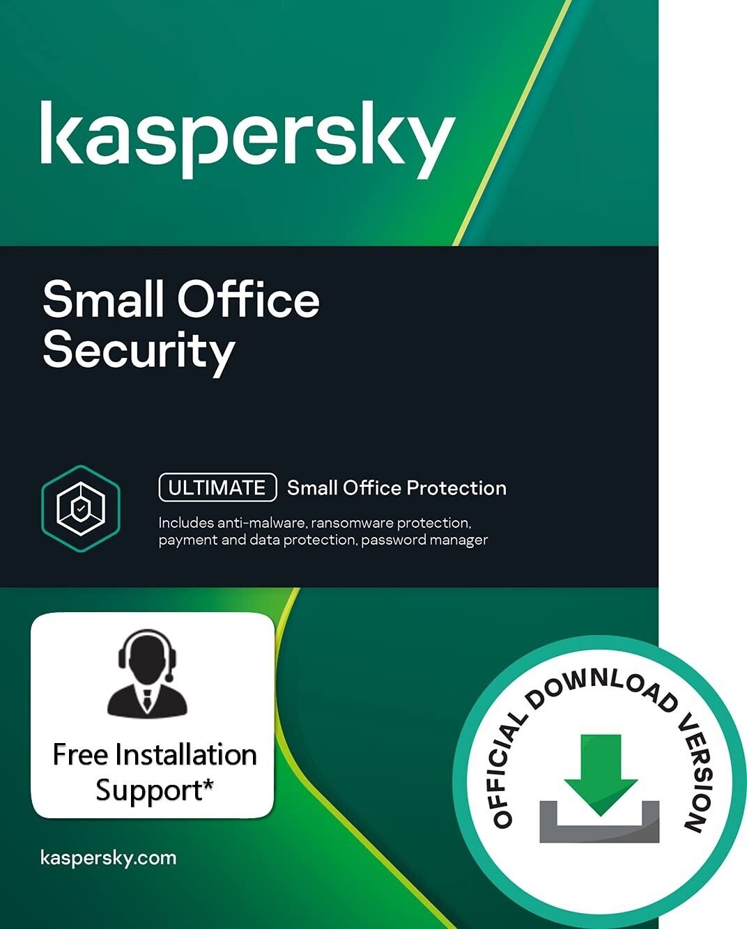 Latest Kaspersky Small Office Security - 1 Server 10 DEVICE + 10 MOBILE + 1 YEAR