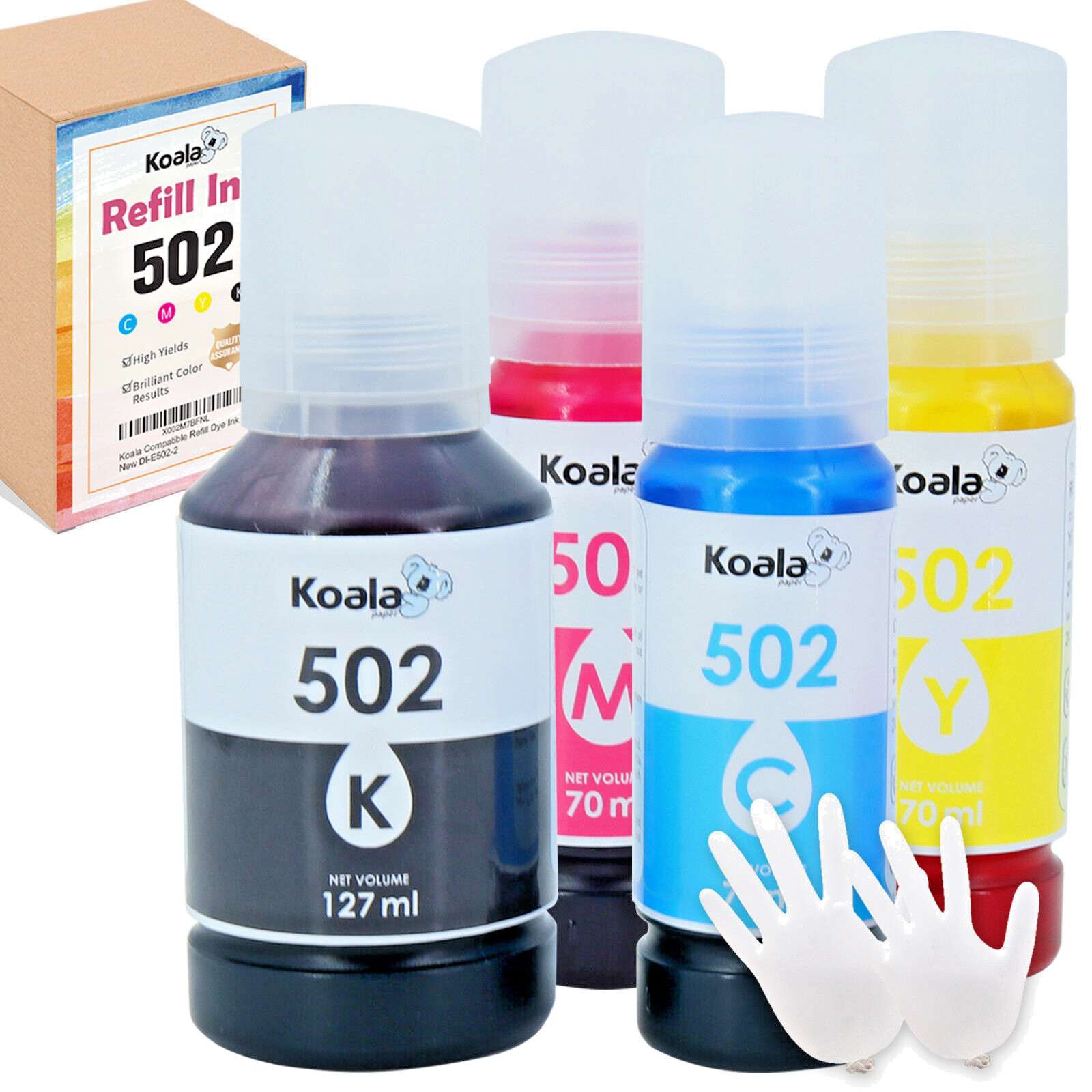 KOALA 502 Ink Compatible with ET-3750 3850 3700 2760 4750 15000 2750 2700 ST4000