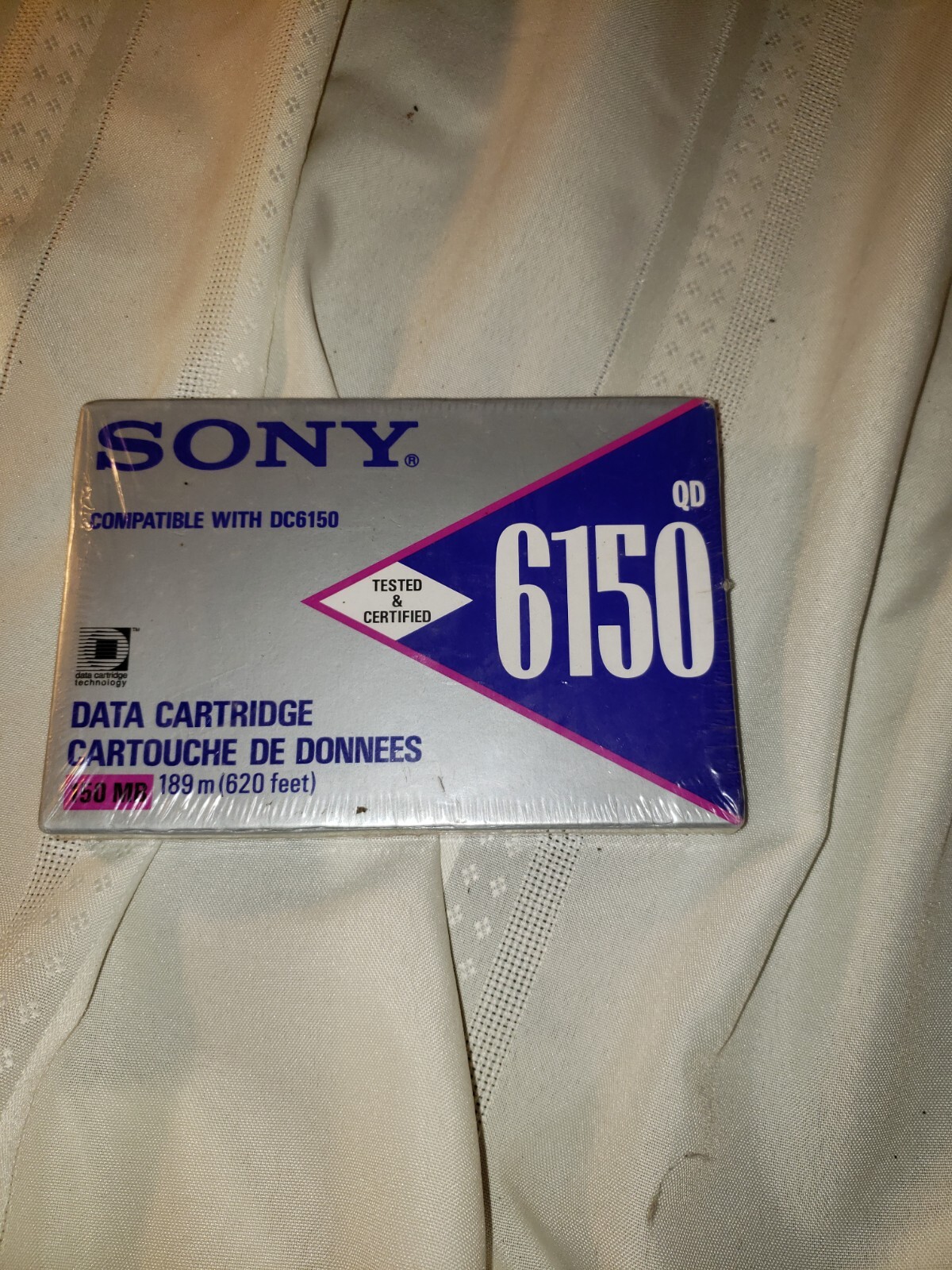 SONY QD6150 QD6150N Data Cartridge Backup Tape 150MB 189M 620FT Sealed NEW NOS