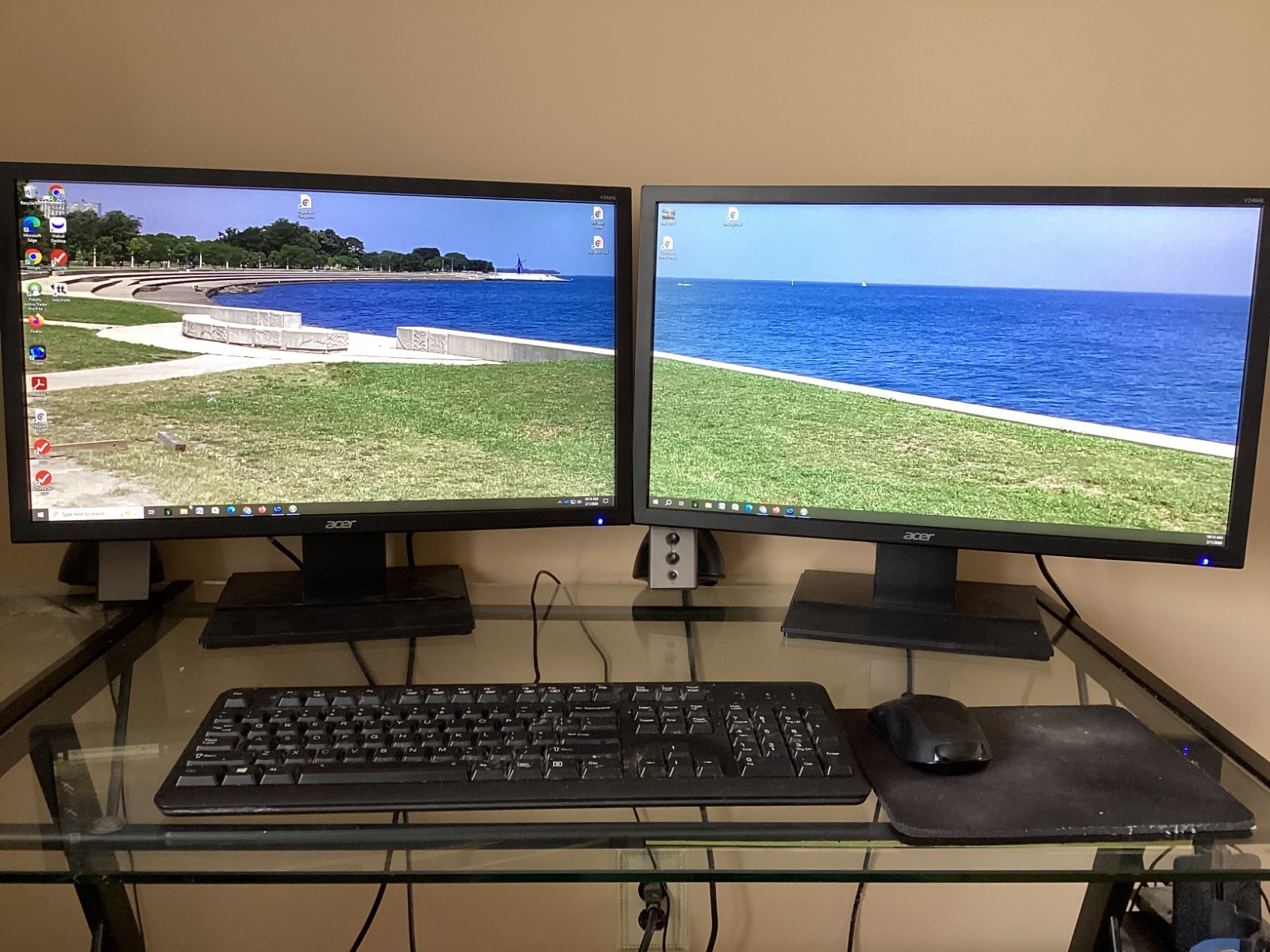 2 Acer V6 V226HQL 21.5" Wide Viewing LCD Monitor Full HD 1920x1080 100Hz EXCELEN