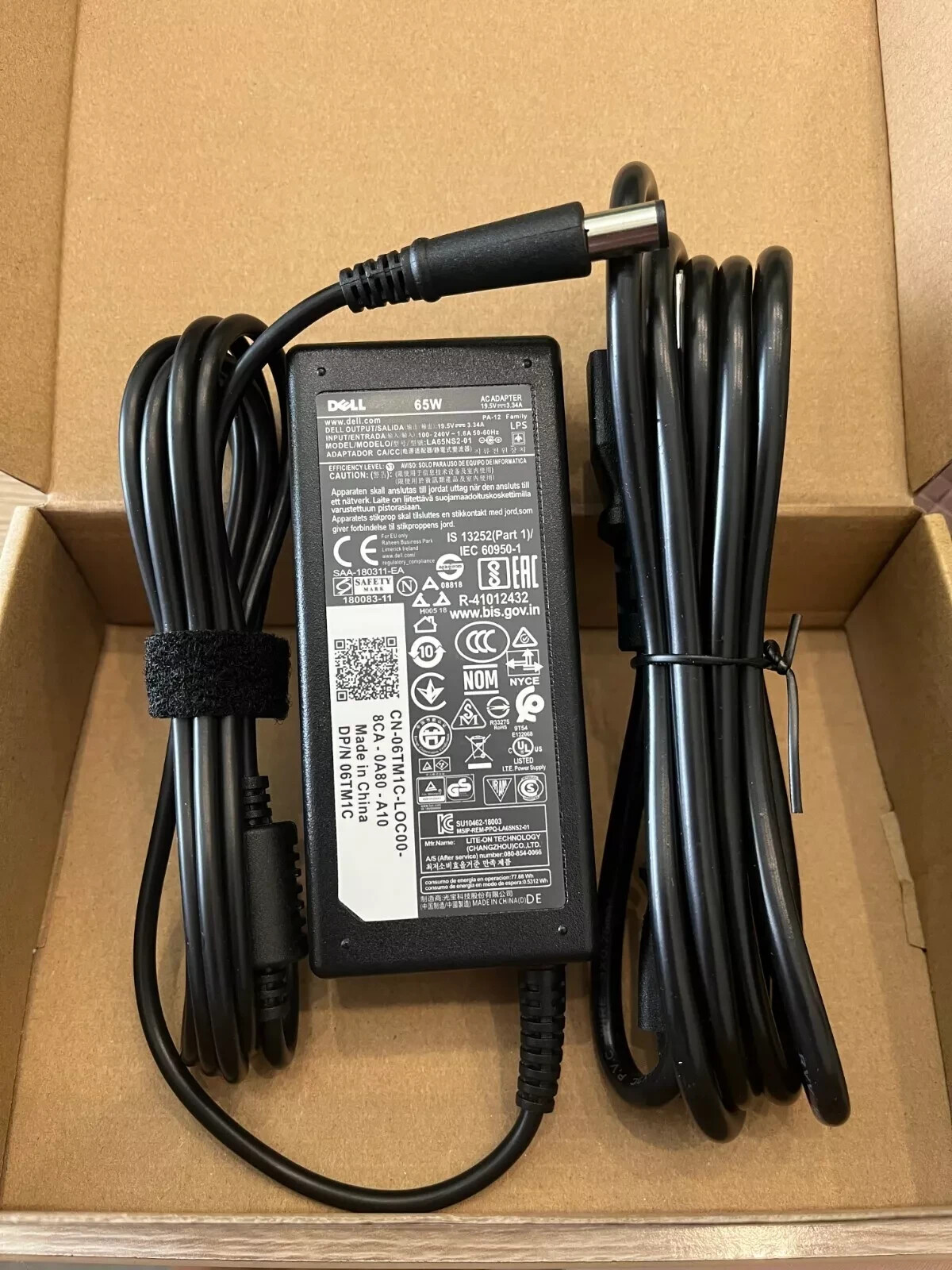 Genuine 65W For Dell PA-12 AC Adapter Charger 928G4 06TM1C LA65NS2-01 7.4*5.0mm