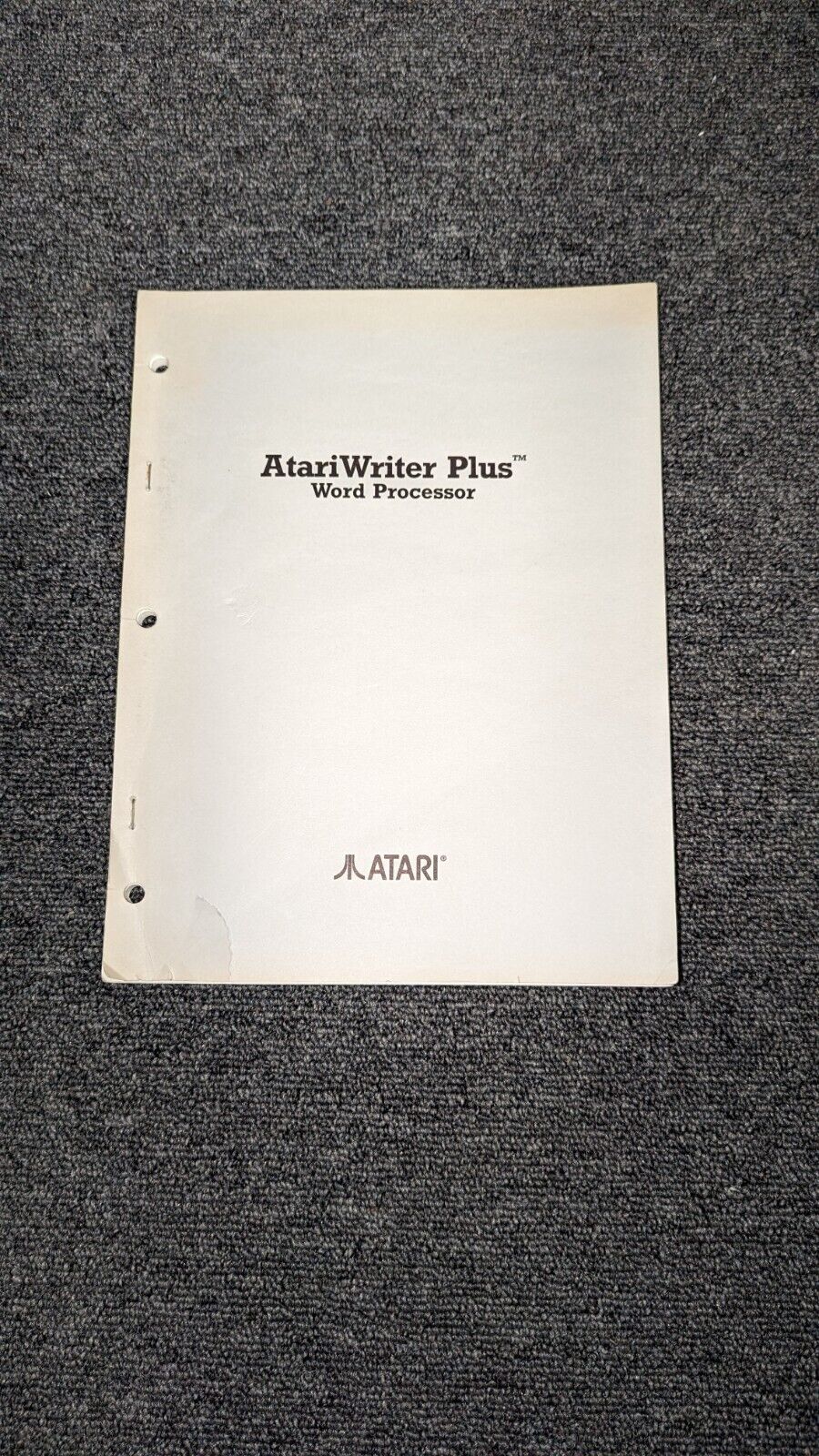 Vintage 1985 Atari Writer Plus Word Processor Manual Guide RARE