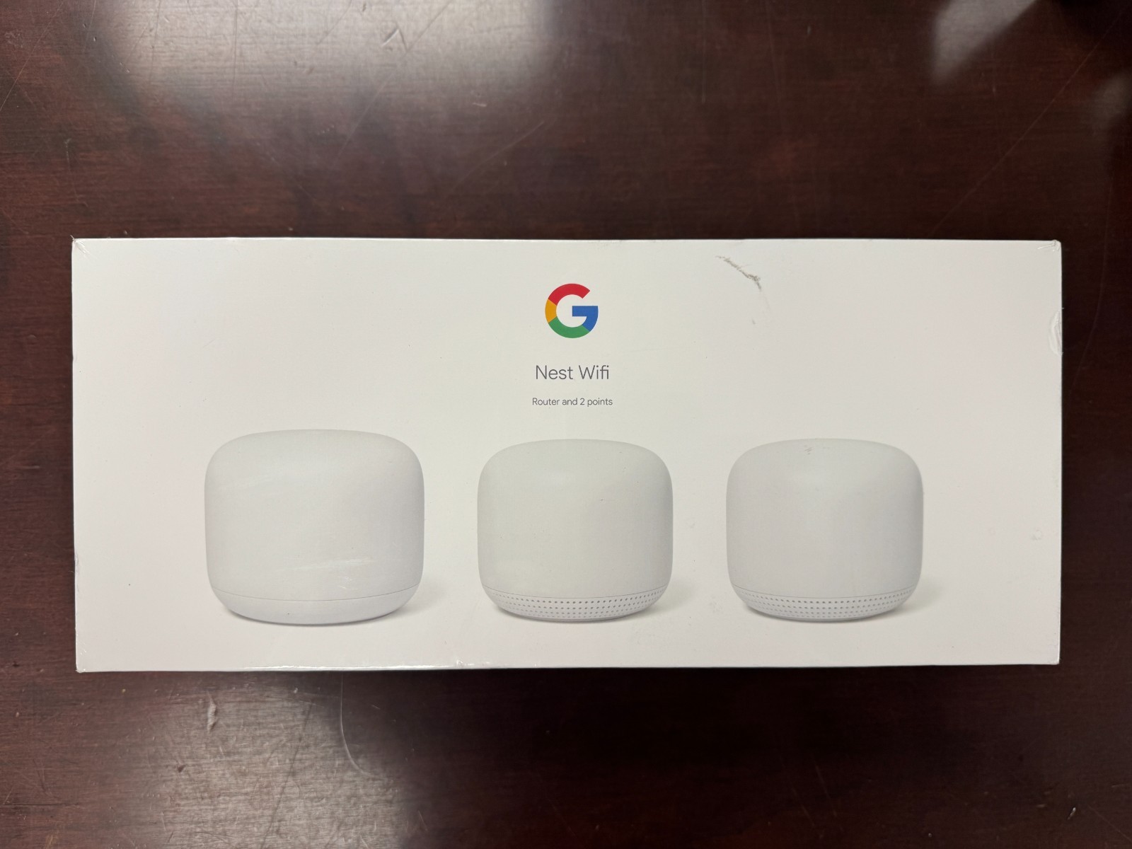 NEW Google Nest Wifi Router + 2 Points Mesh WiFi System 3-Pack GA00823-US