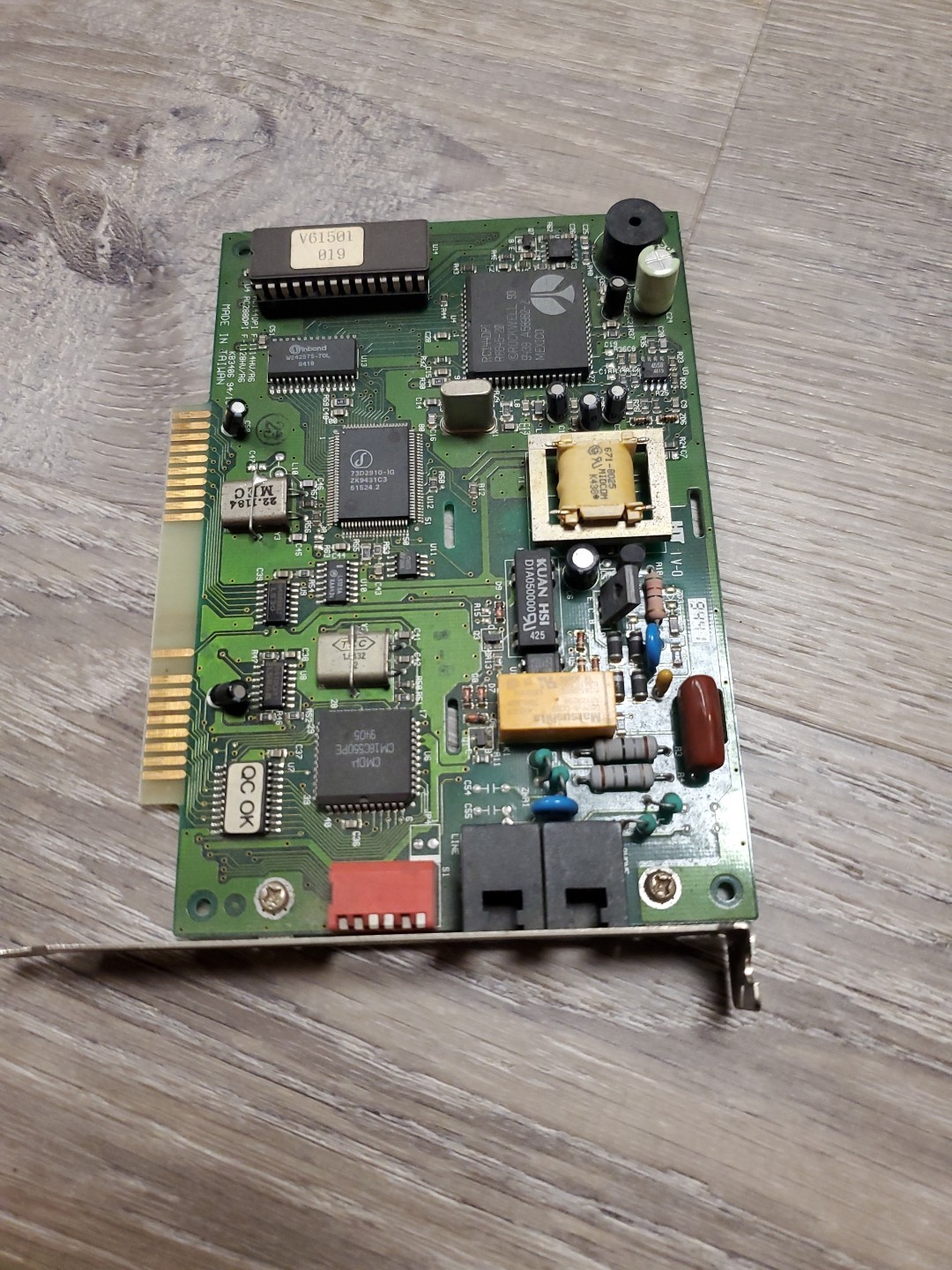 ISA 28.8 Fax Modem – Rockwell RC288DP Chipset – Tested Working – Vintage