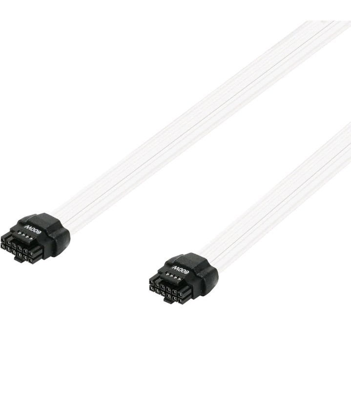 PCIe 5.0 Cable 16AWG ATX 3.0 12VHPWR 600W 16Pin (12+4) Male to Male GPU Cable