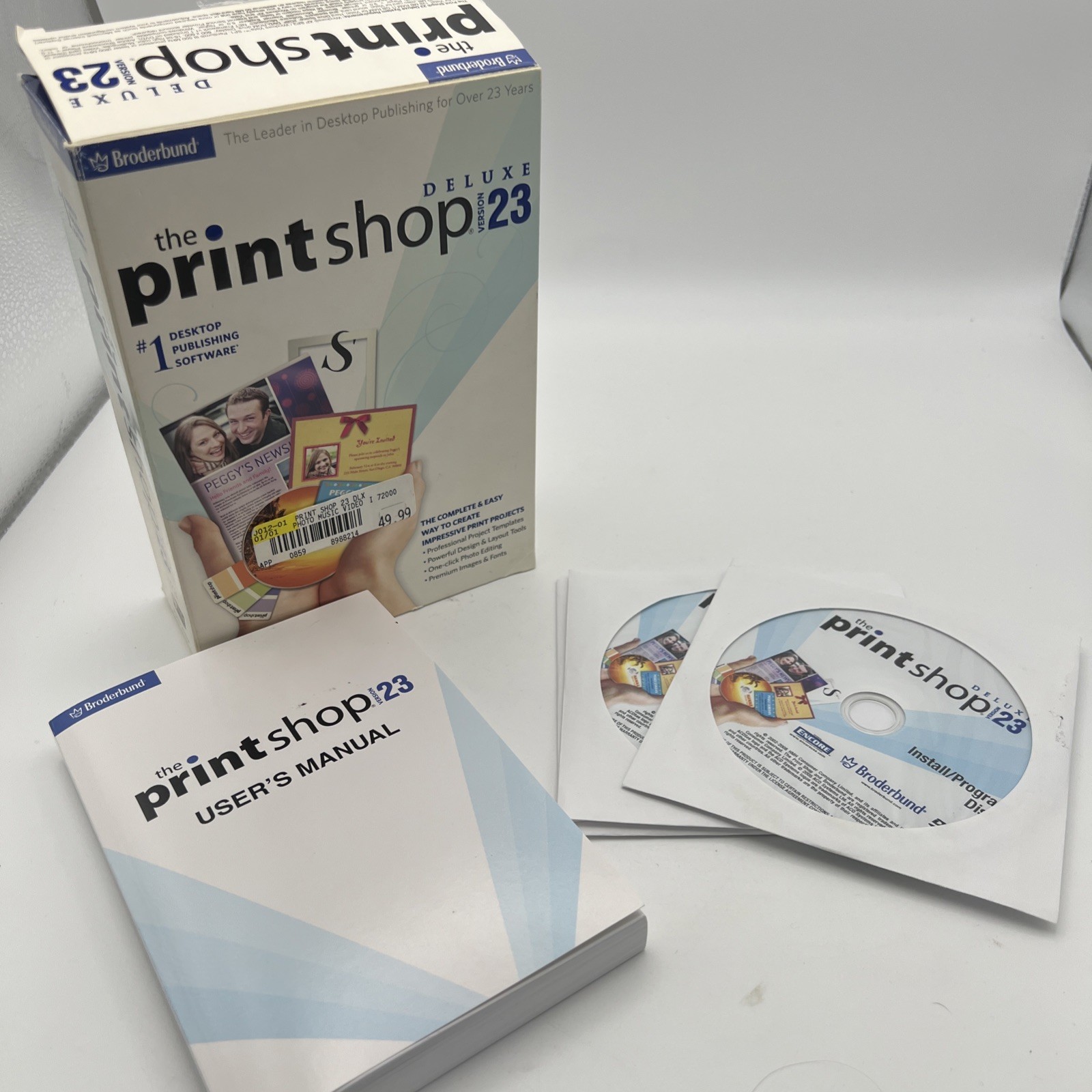 The Print Shop Deluxe Version 23 for Windows IMAGE And Install/Program Disc
