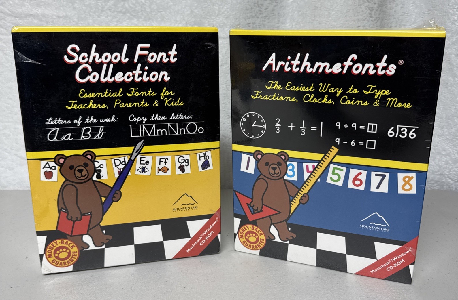 Mountain Lake Software Vintage Cd ROM Arithmefonts & School Font Collection  US3