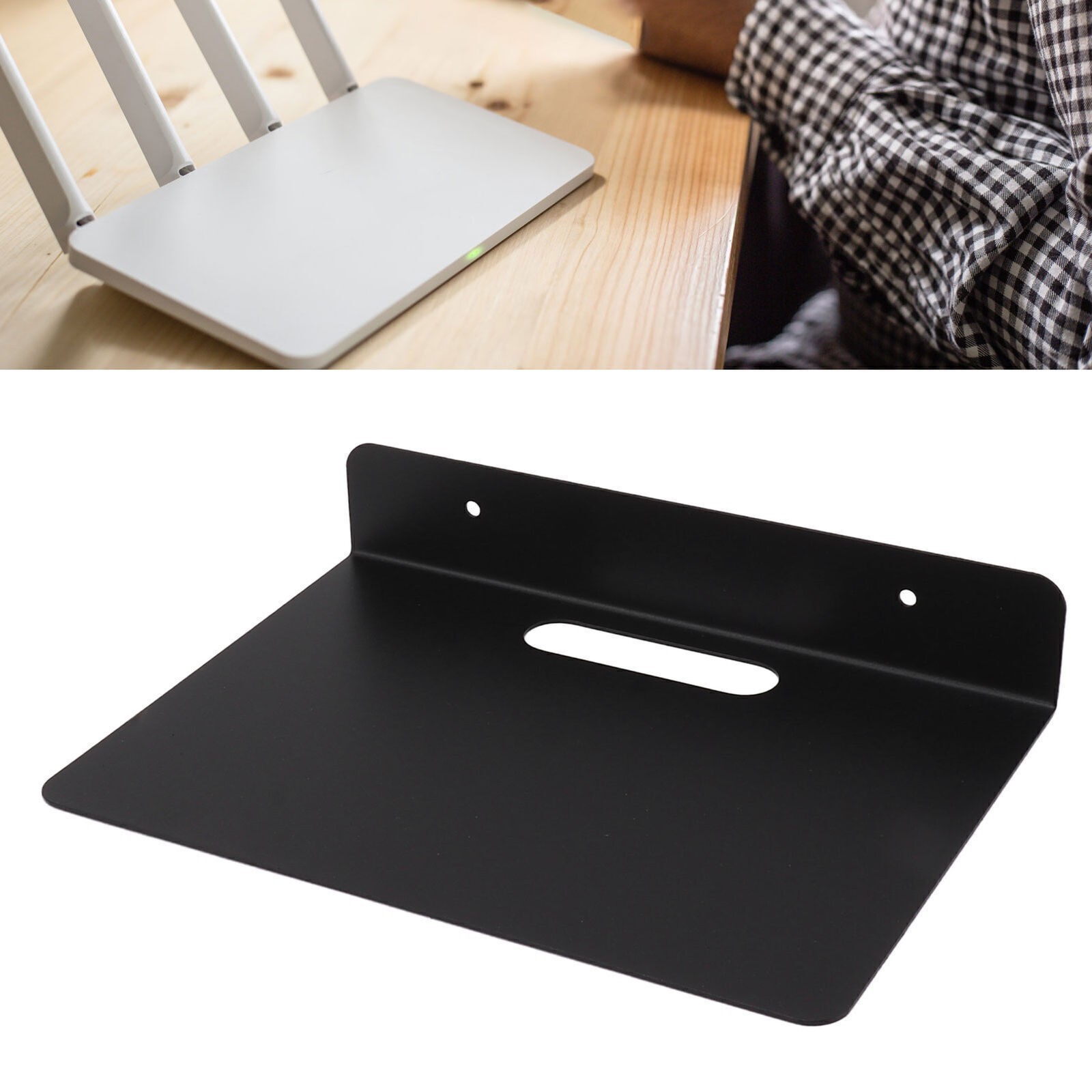 Router Bracket Aluminum Alloy Wall Mount Hanging Storage Rack for Projector Set