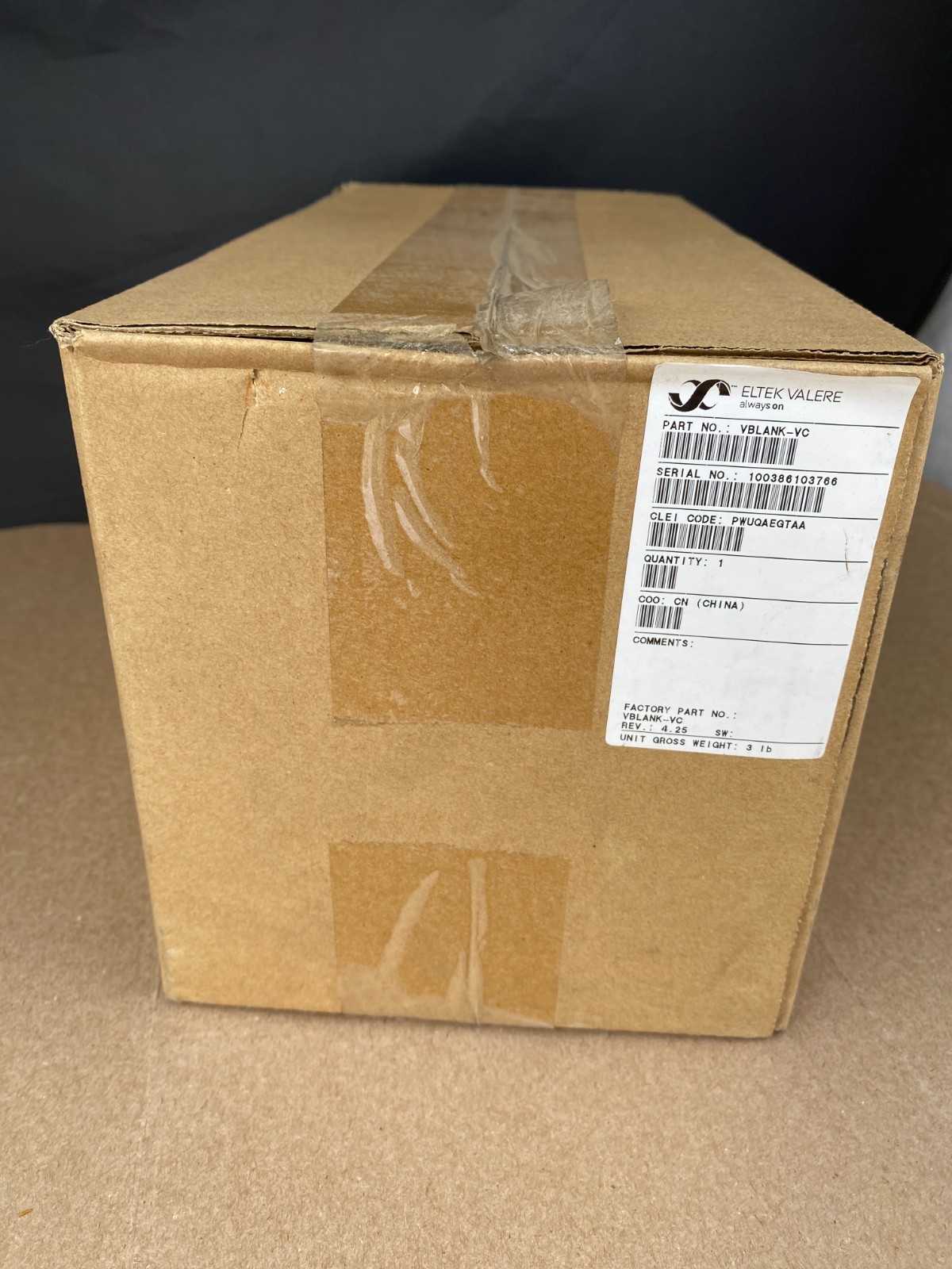 Eltek Valere VBlank-VC V-Blank Chassis Only Power Supply Rectifier Shelf