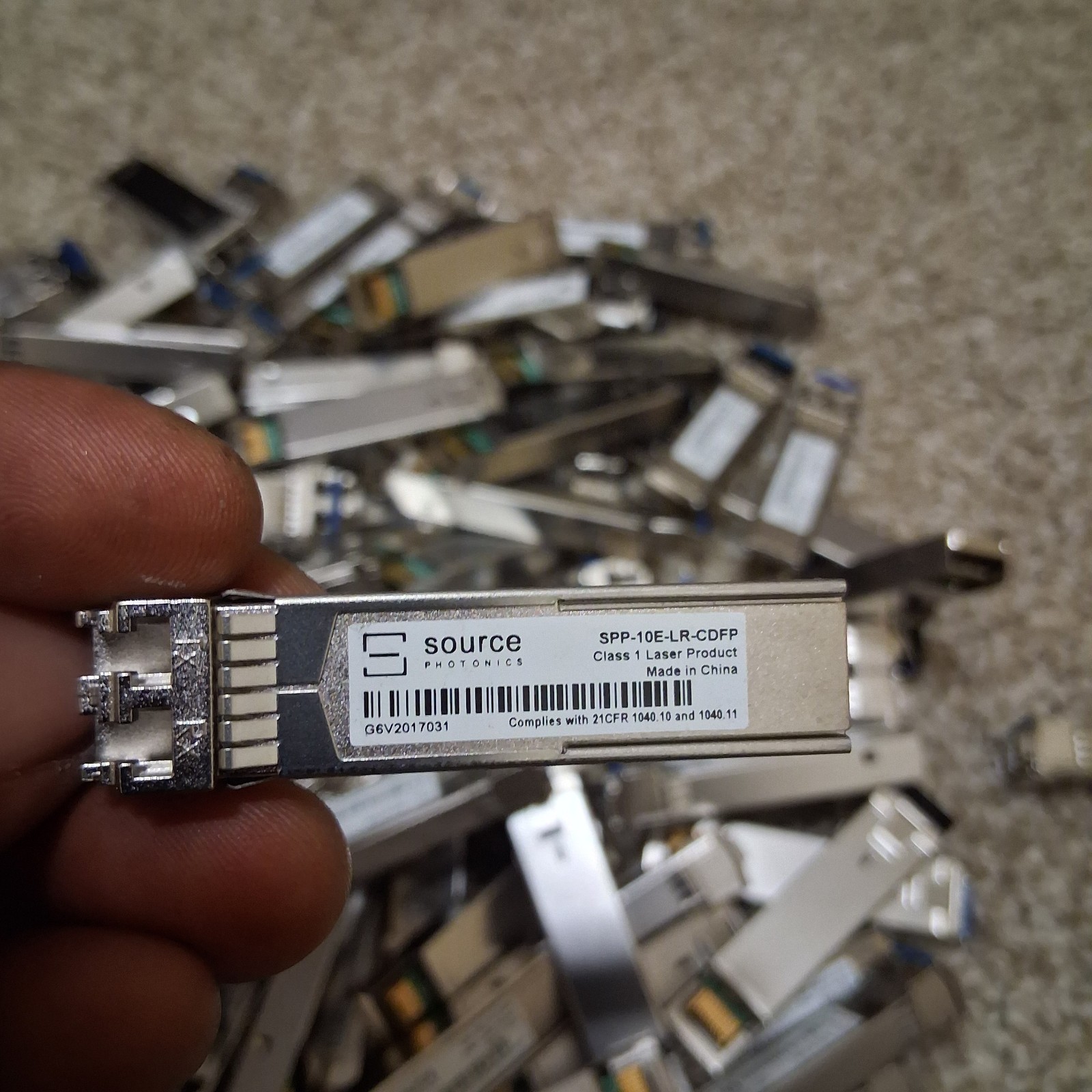 SPP-10E-LR-CDFP SOURCE PHOTONICS 10GBASE-LR 1310NM SFP+MSA (LOT OF 2) NEW