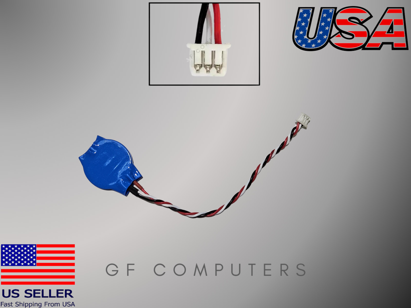 CMOS BIOS Battery IBM Lenovo ThinkPad X40 X41 X60 X60s X61s X200 X201 3 wire 