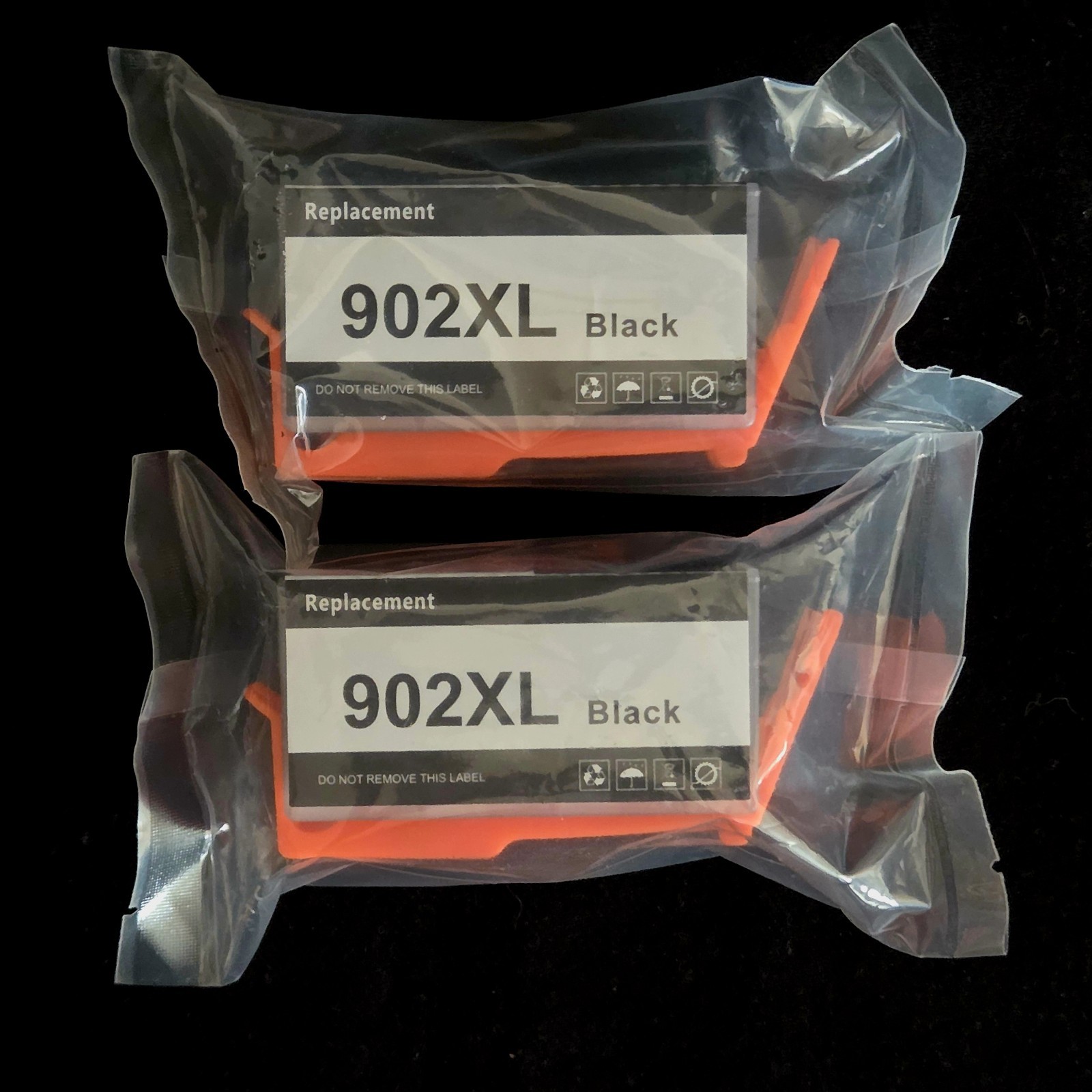 902XL Black Printer Ink Cartridge Two Pack Brand New Sealed HP Compatible 