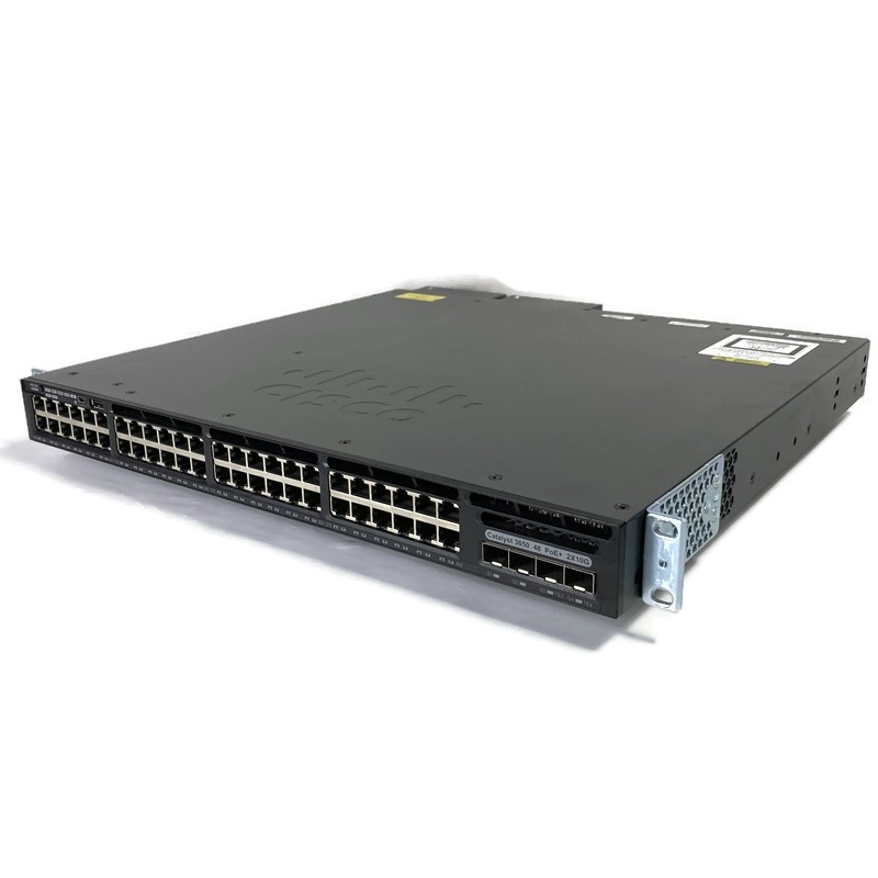 Cisco Catalyst 3650 48-Port Gigabit Ethernet PoE+ WS-C3650-48FD-S w/Dual PSU