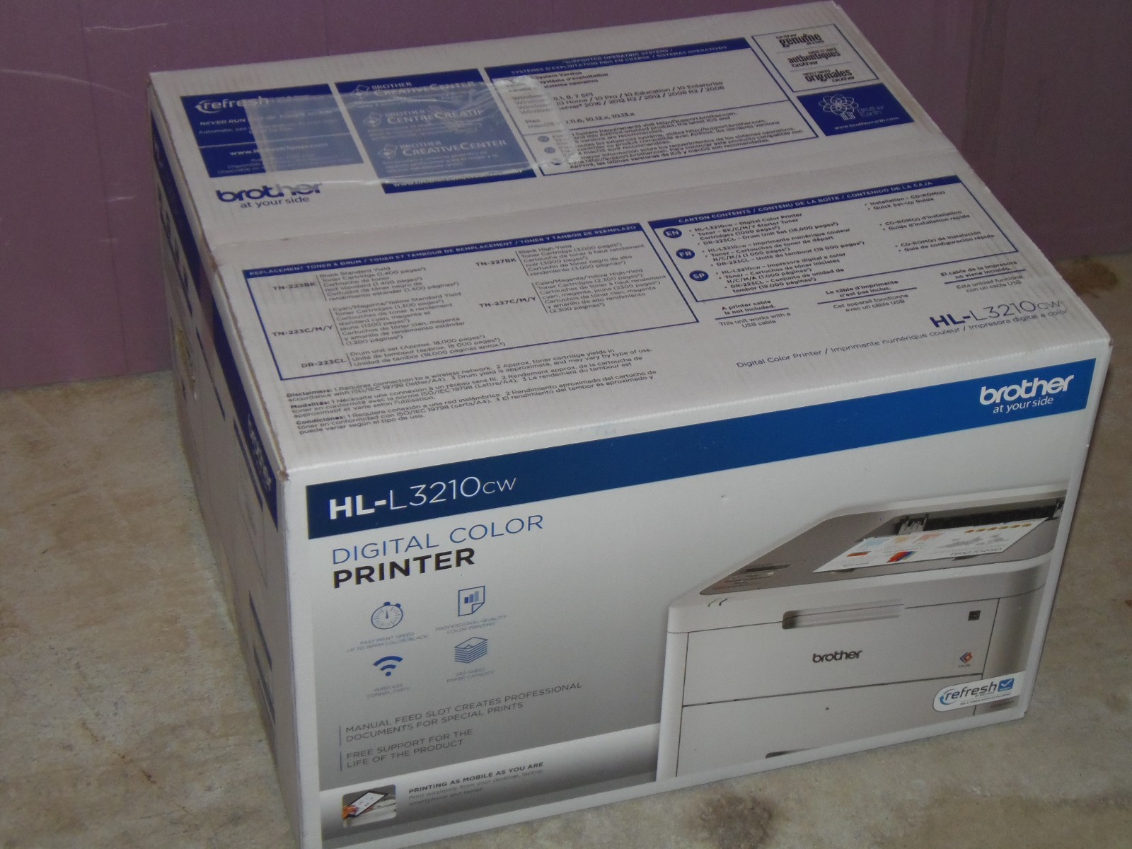 Brother Hl-l3210cw Compact Digital Color Printer BRAND NEW SEALED