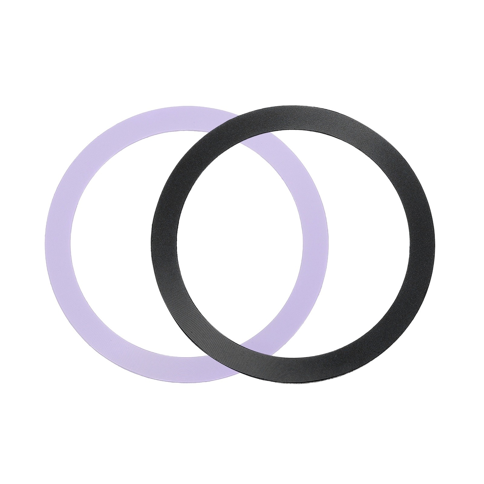 2Pcs Adapter Ring Wireless Charger Conversion Kit Black Purple