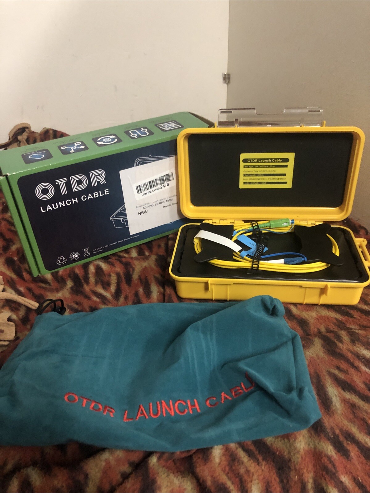 Etayson Fiber OTDR Launch Cable Box 500m  SC/APC-LC/UPC SM G652D 9/125um