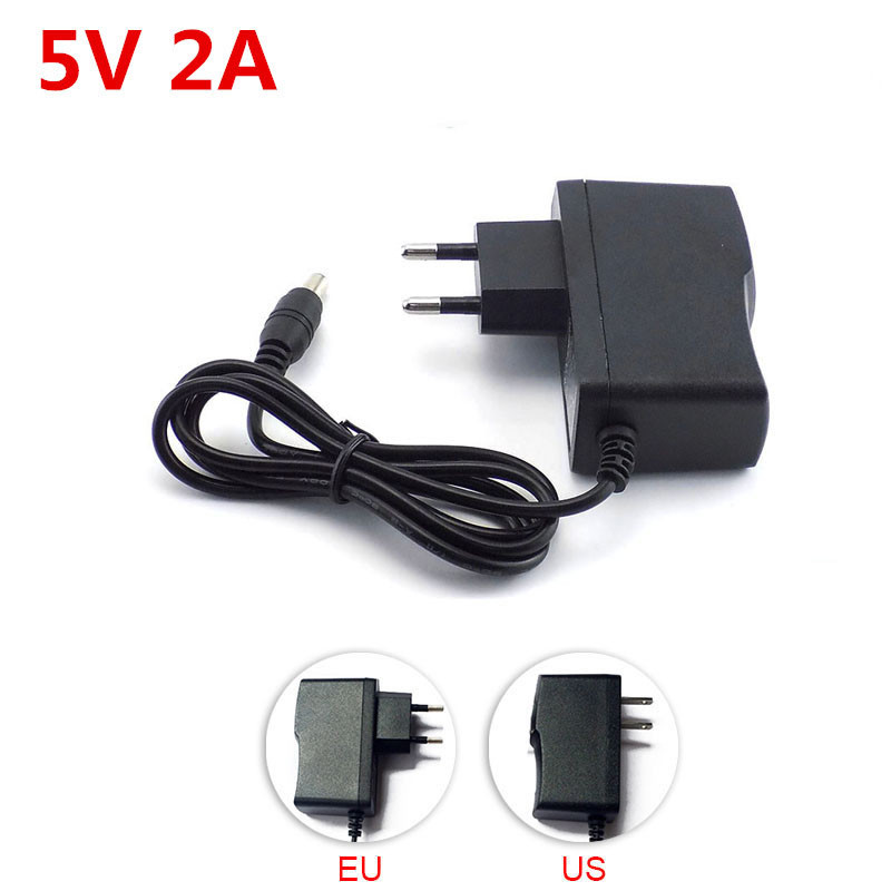 5V 2A 2000ma AC/DC Power Adapter Supply Charger Converter US EU Plug Transformer