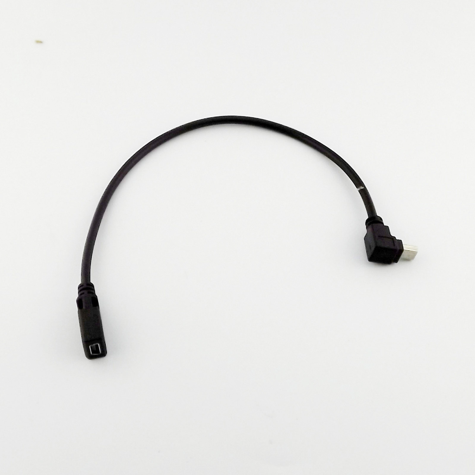 10x Mini USB 5Pin Female To Male UP Direction Angle Extension Data Adapter Cable