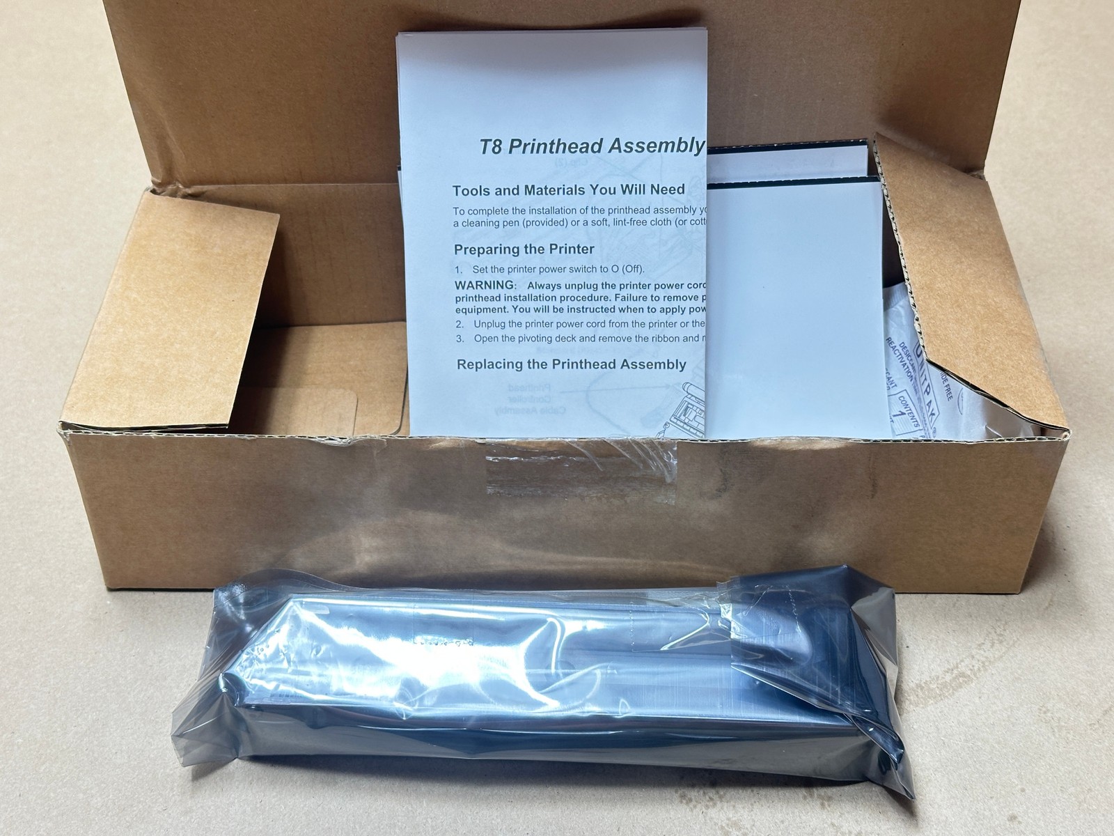 258705-002 NEW Printhead For Printronix T8 T8306