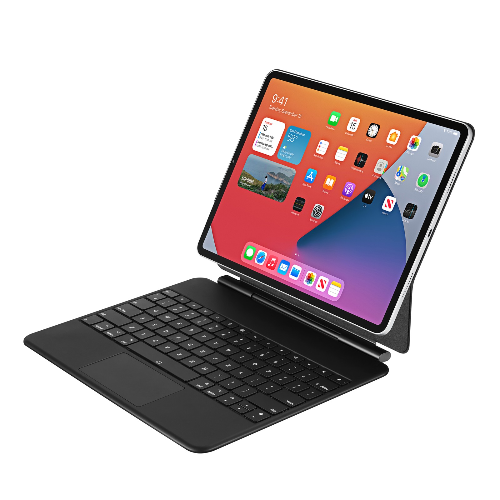 ADESSO EasyTouch Folio 7060 Portable iPad 13" Pro Case w/ Bluetooth Keyboard