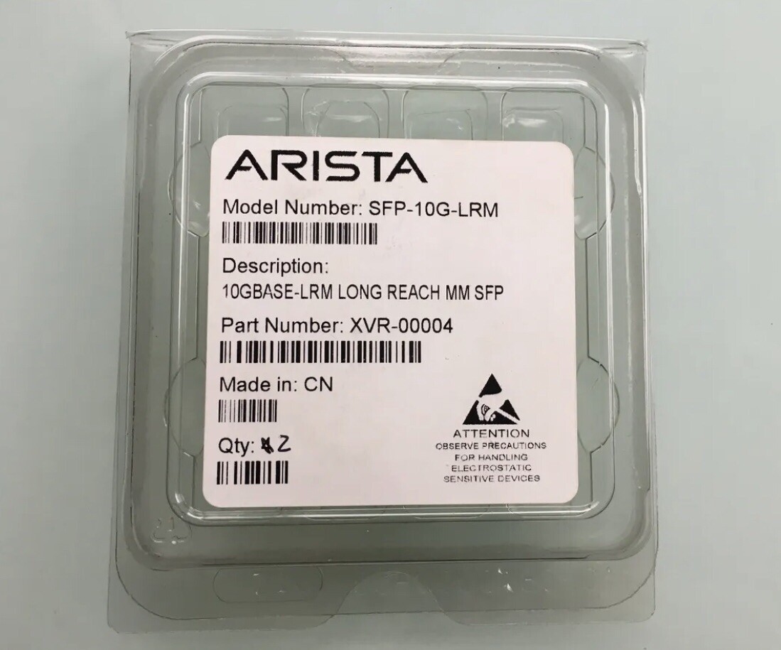 NEW ARISTA NETWORKS SFP-10G-LRM SFP+ 1310nm TRANSCEIVER