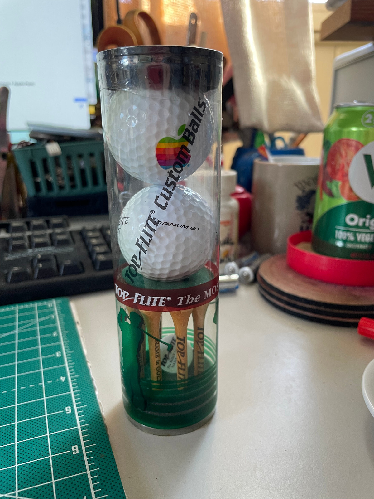 Apple Computer Golf Balls - Rainbow Logo - Top Flight XL-Ti - Extremely Rare