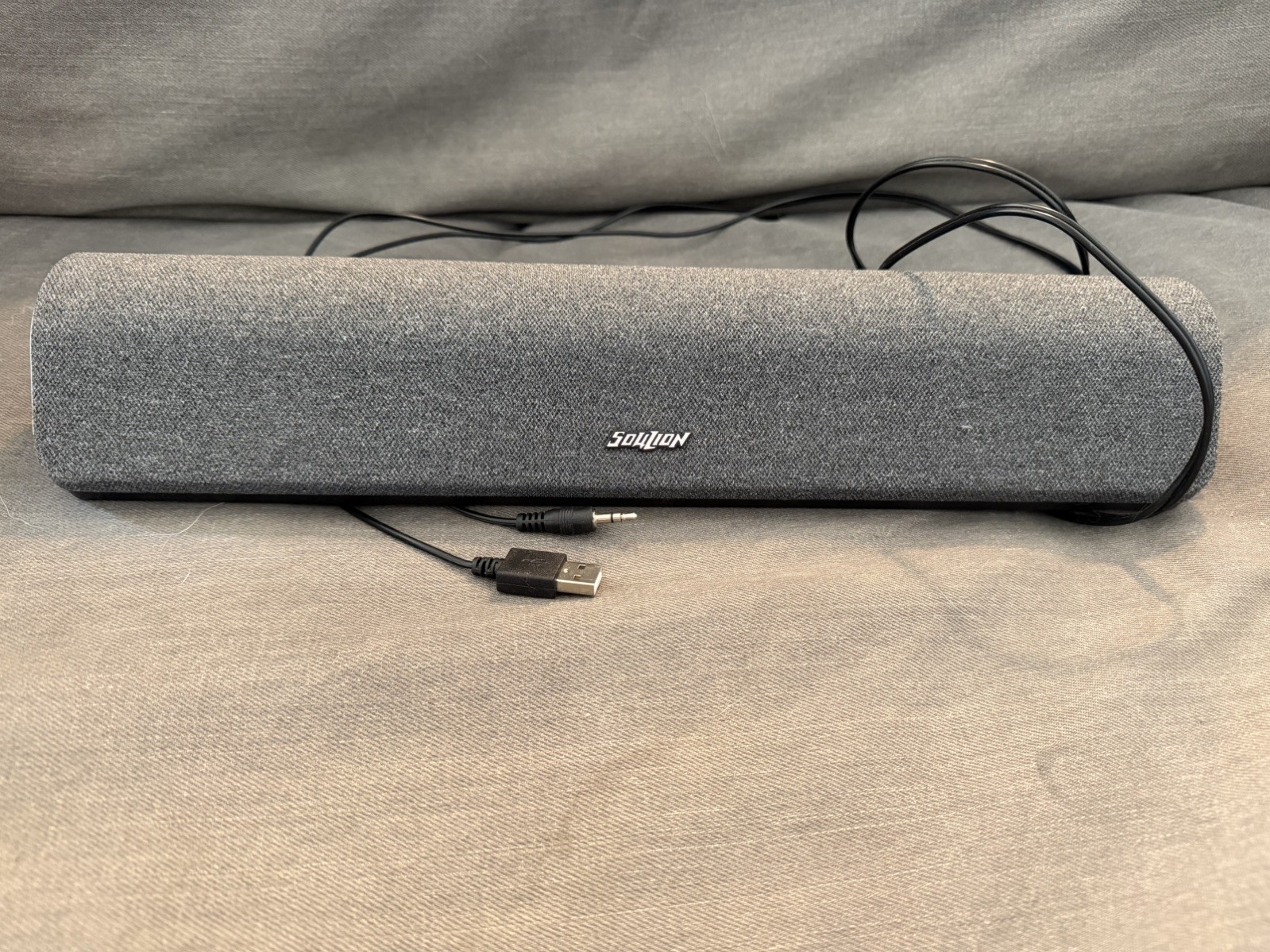 SOULION R50 Bluetooth PC Computer Speaker Soundbar Wireless AUX RGB Gaming Gray