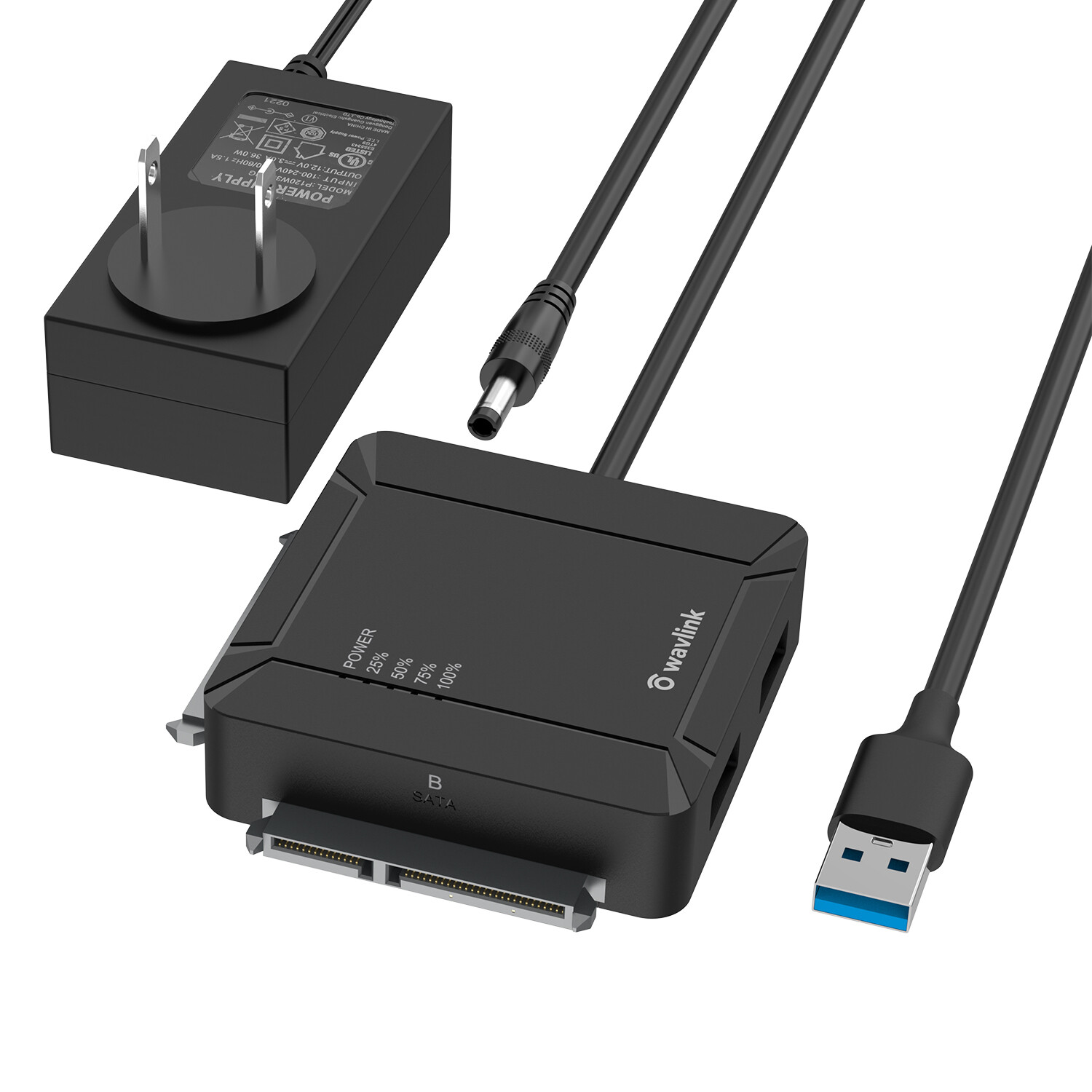 USB C/A to SATA External Hard Drive Enclosure Hard Drive Dock Reader Dual Bay 