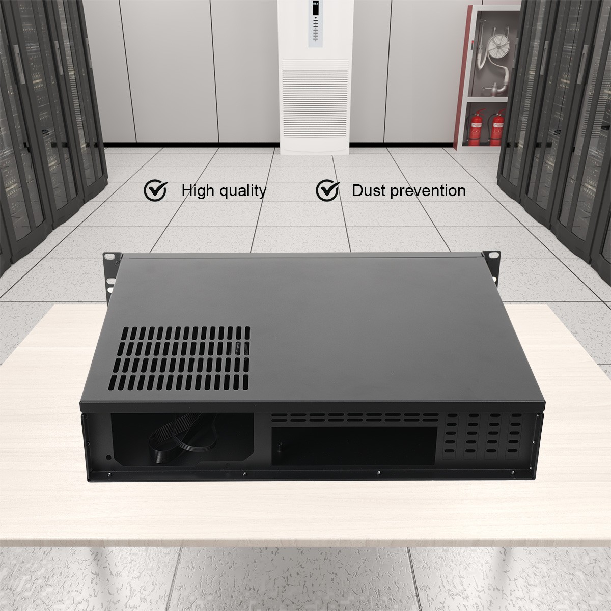 14” 2U Server Chassis Rackmount Case | 3 3.5" HDD Bays | Mini ITX Micro ATX