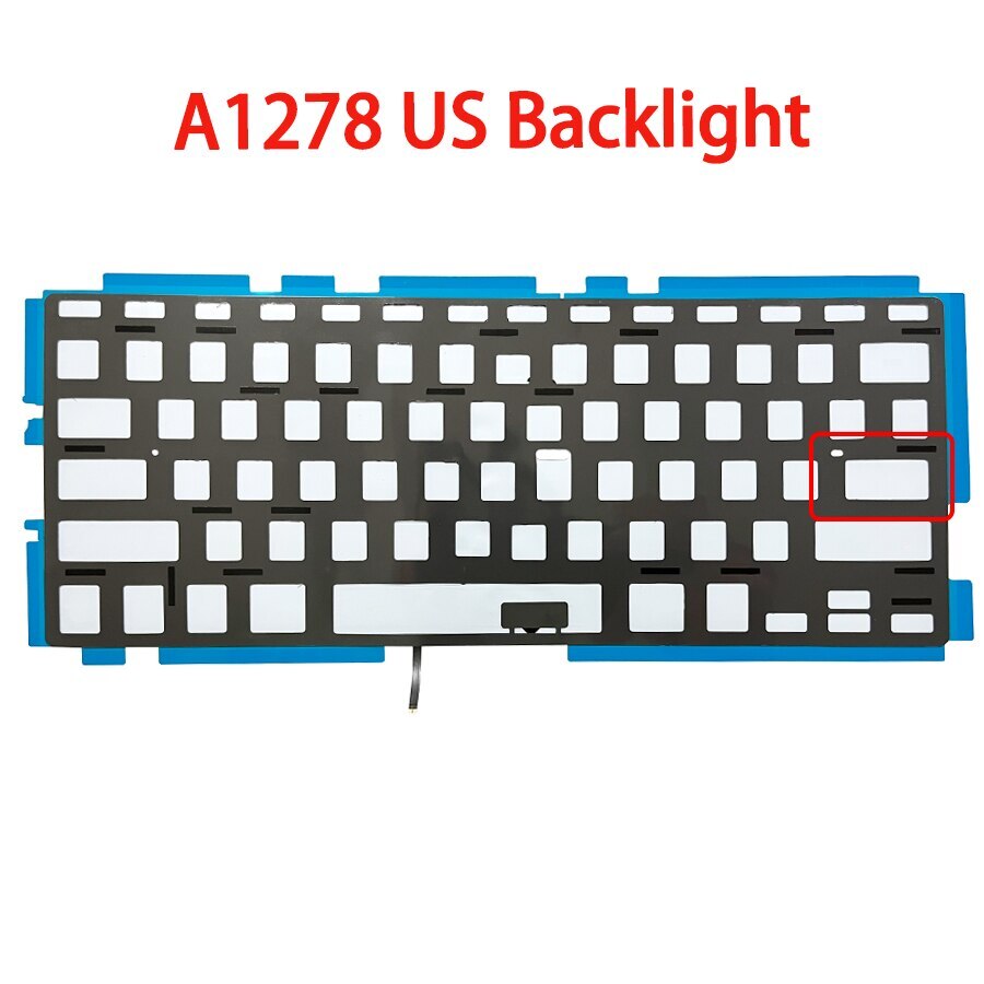 New For Macbook Pro 13" A1278 Keyboard Backlight US Layout 2008-2012 Years