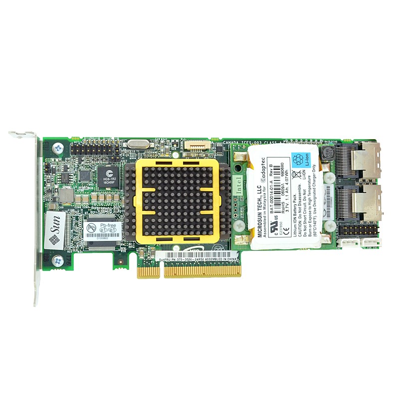 SUN SAS RAID Controller 3Gb/S PCIe x8 375-3536-04R50 BAT-00014-01-A