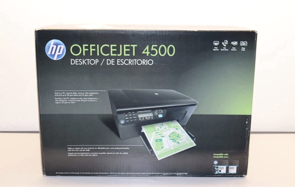 HP OfficeJet 4500 All-In-One Inkjet Printer NON-WIRELESS - NEW SEALED
