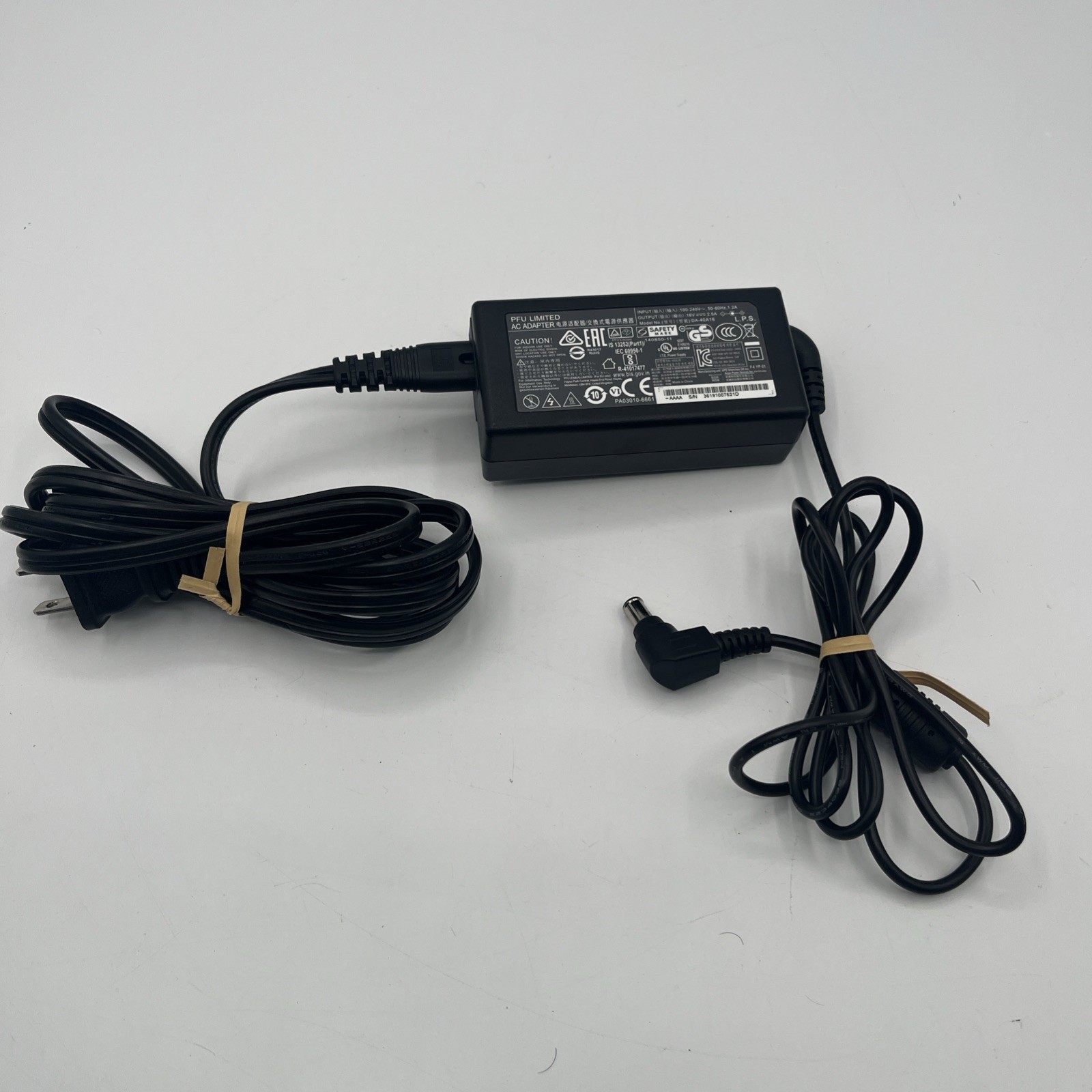 Original Fujitsu 40W DA-40A16 AC Adapter Scanner ScanSnap iX500 SV600 