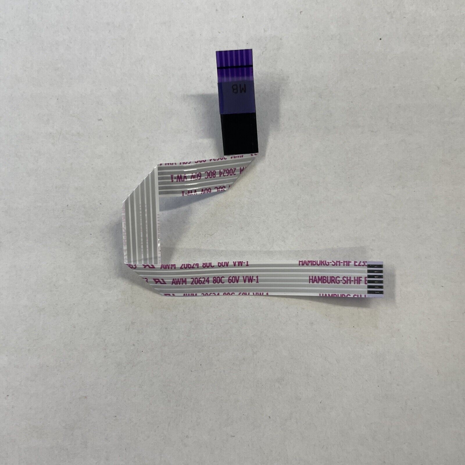 Genuine AWM 20624 HAMBURG-SH-HF E235863 6 Pin 110mm Ribbon Cable A000101630
