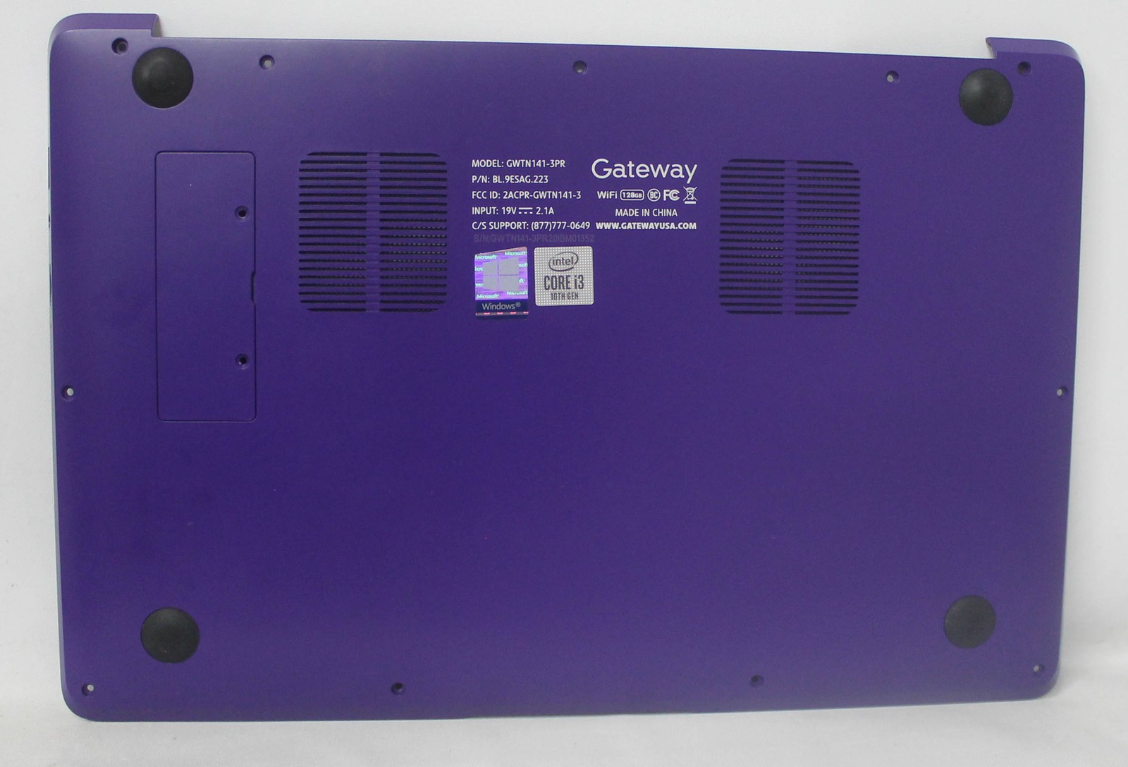 GWTN141-3PR-BASE-B GATEWAY Bottom Base Cover Purple GWTN141-3PR GRADE B