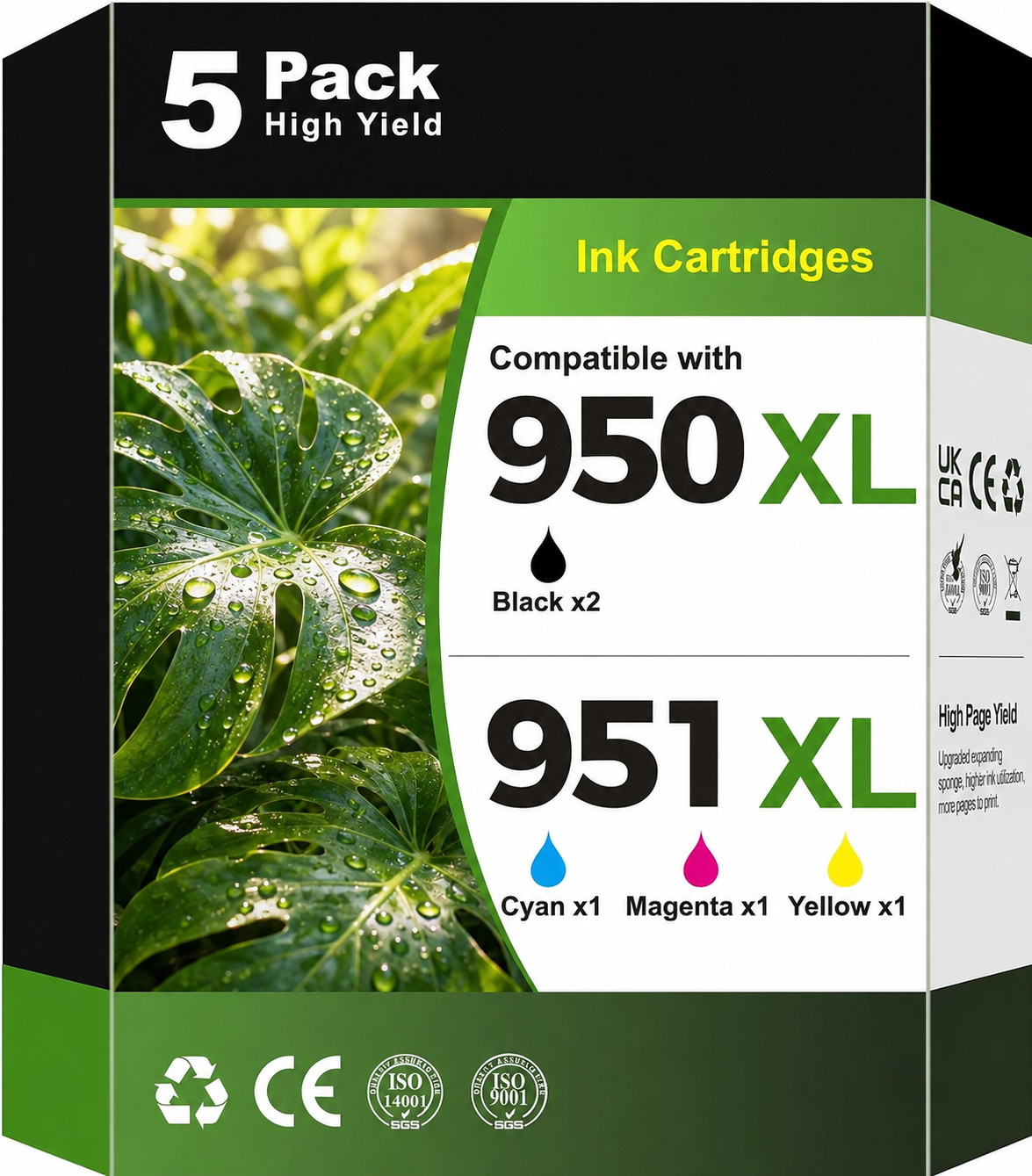 5PK 950XL 951XL ink replacement for  950XL 951XL OfficeJet Pro 8610 8600 8660