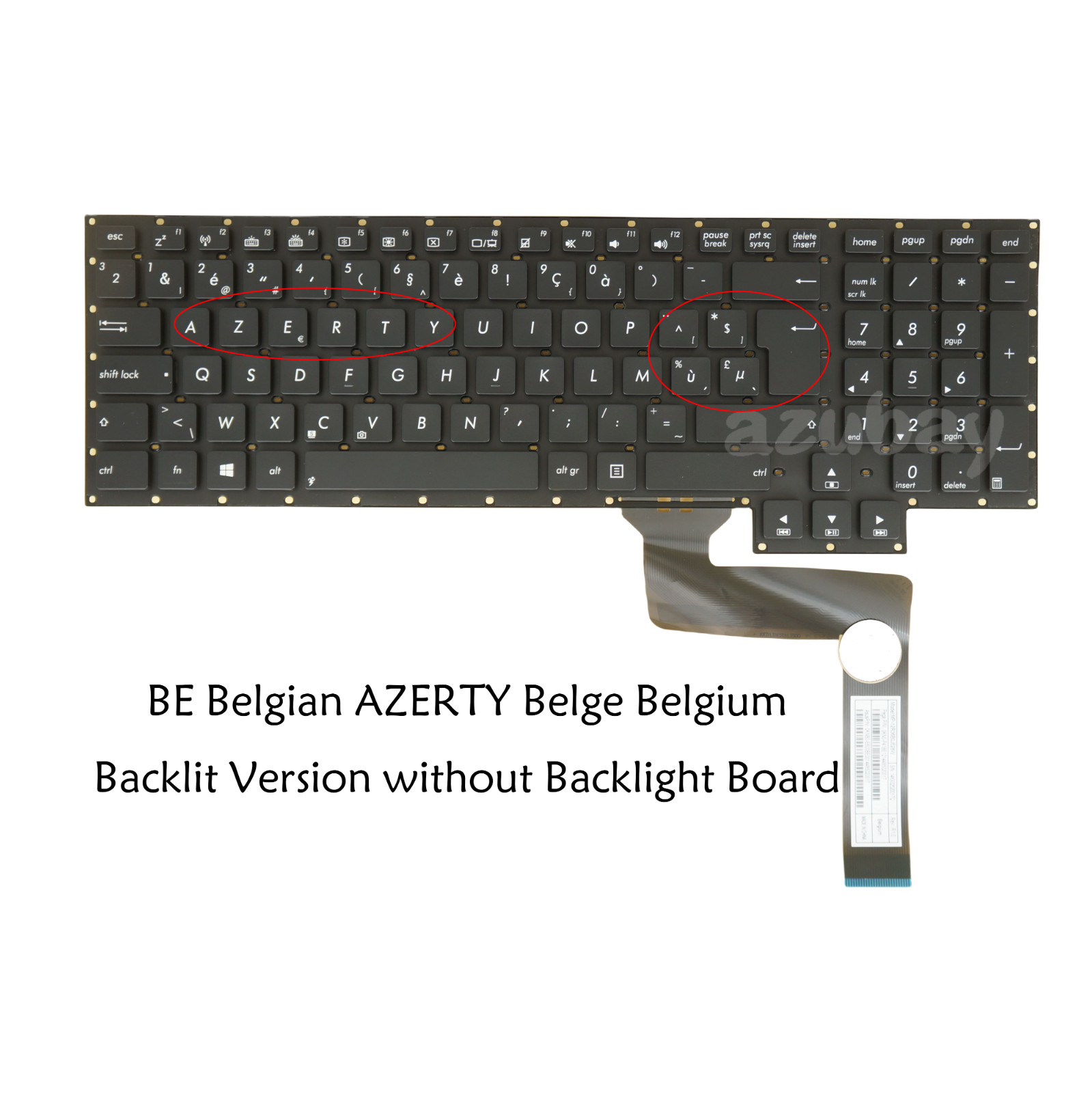 BE Belgian Laptop Keyboard for ASUS ROG G750J G750JH G750JM G750JS G750JW G750JX