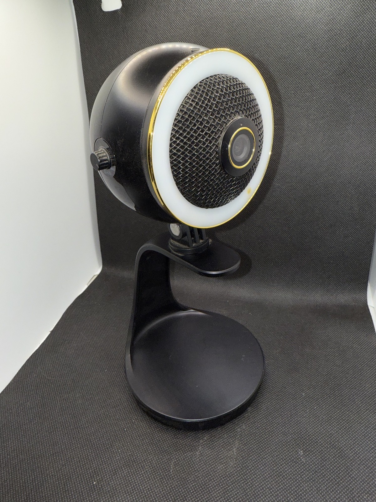 Movo WebMic HD Pro All-in-One Webcam with Microphone and Ring Light- 1080p HD