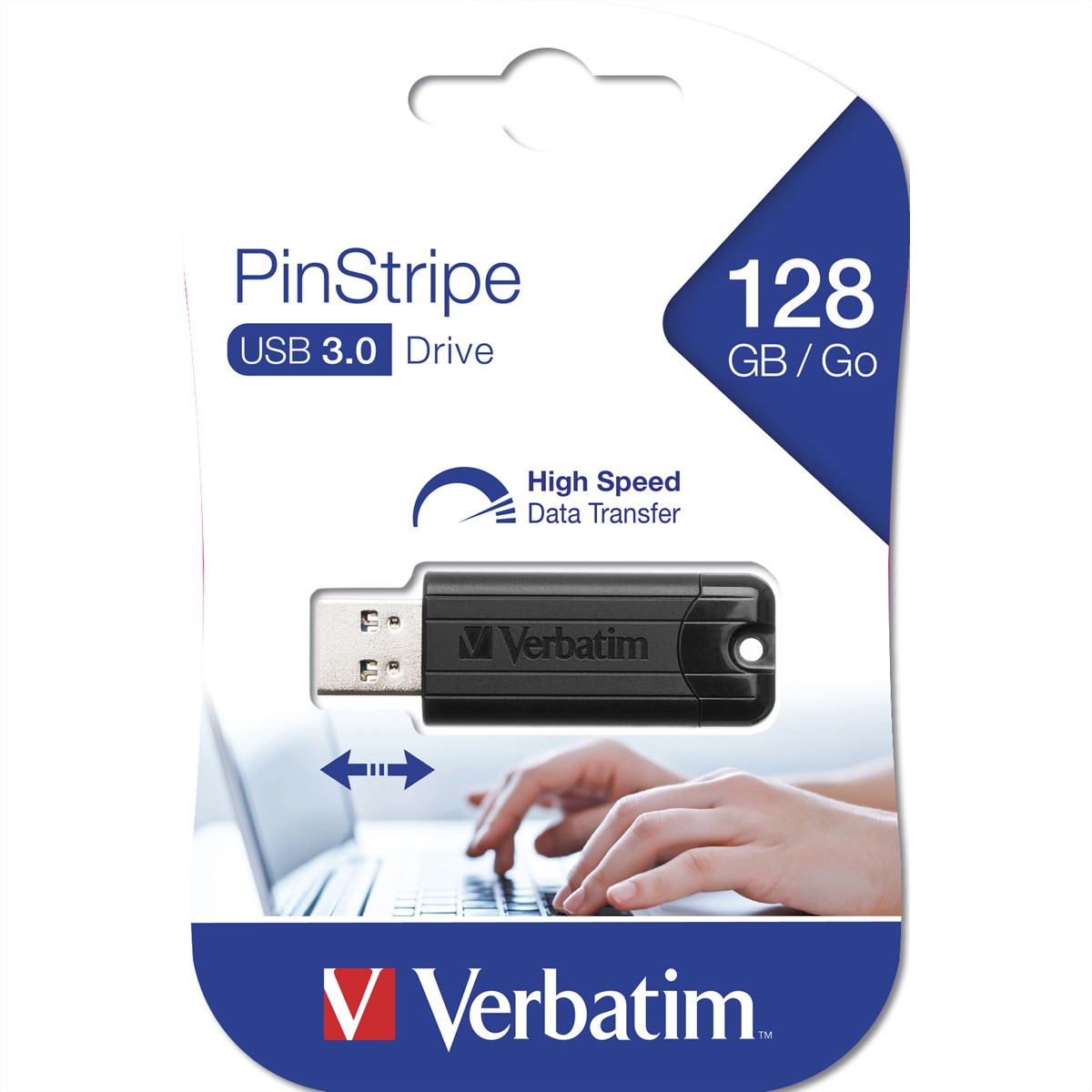 49319 Verbatim PinStripe USB Drive USB Flash Drive ~D~